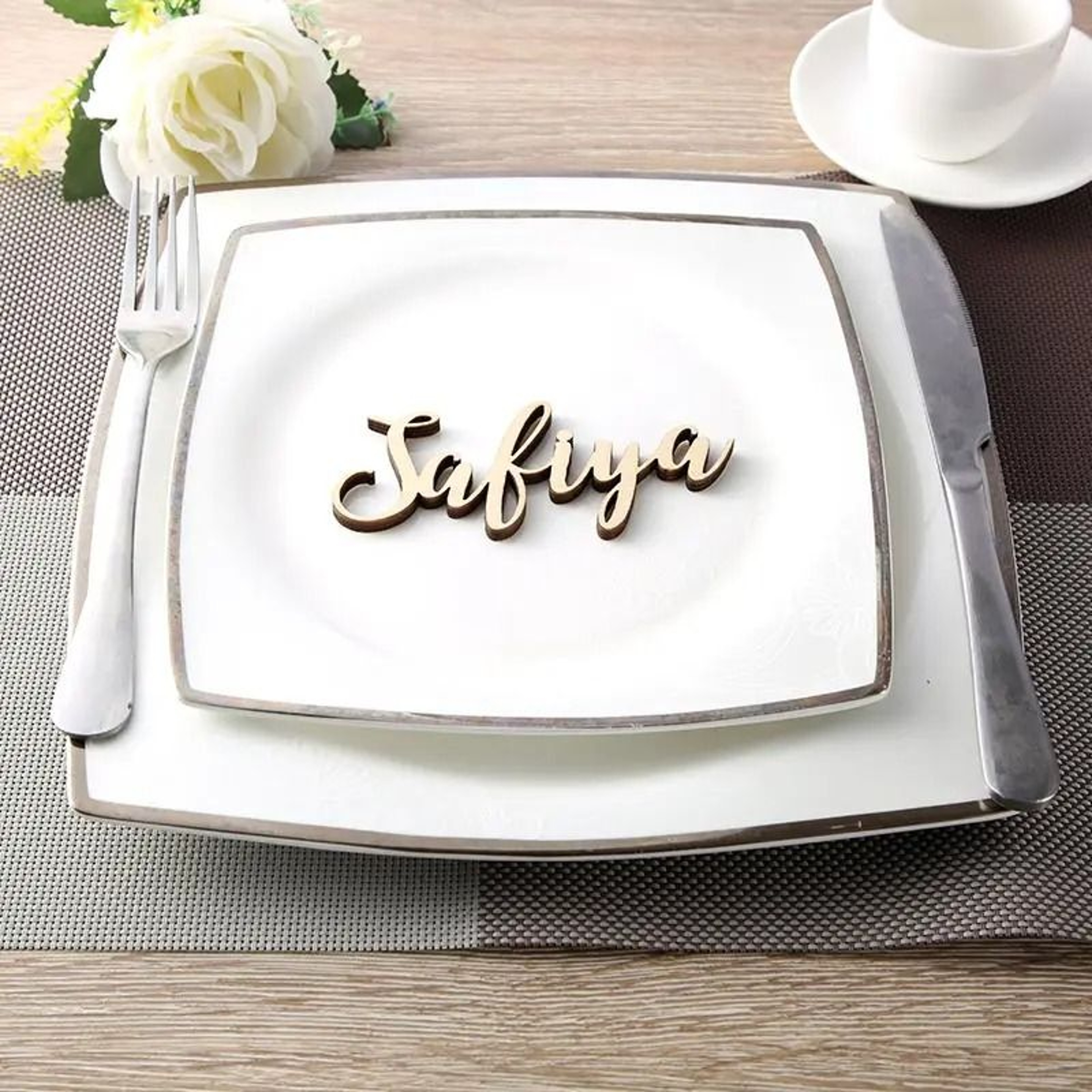 Personalized Wooden Wedding Place Names For Elegant Guest Table Settings Keepsakes 2