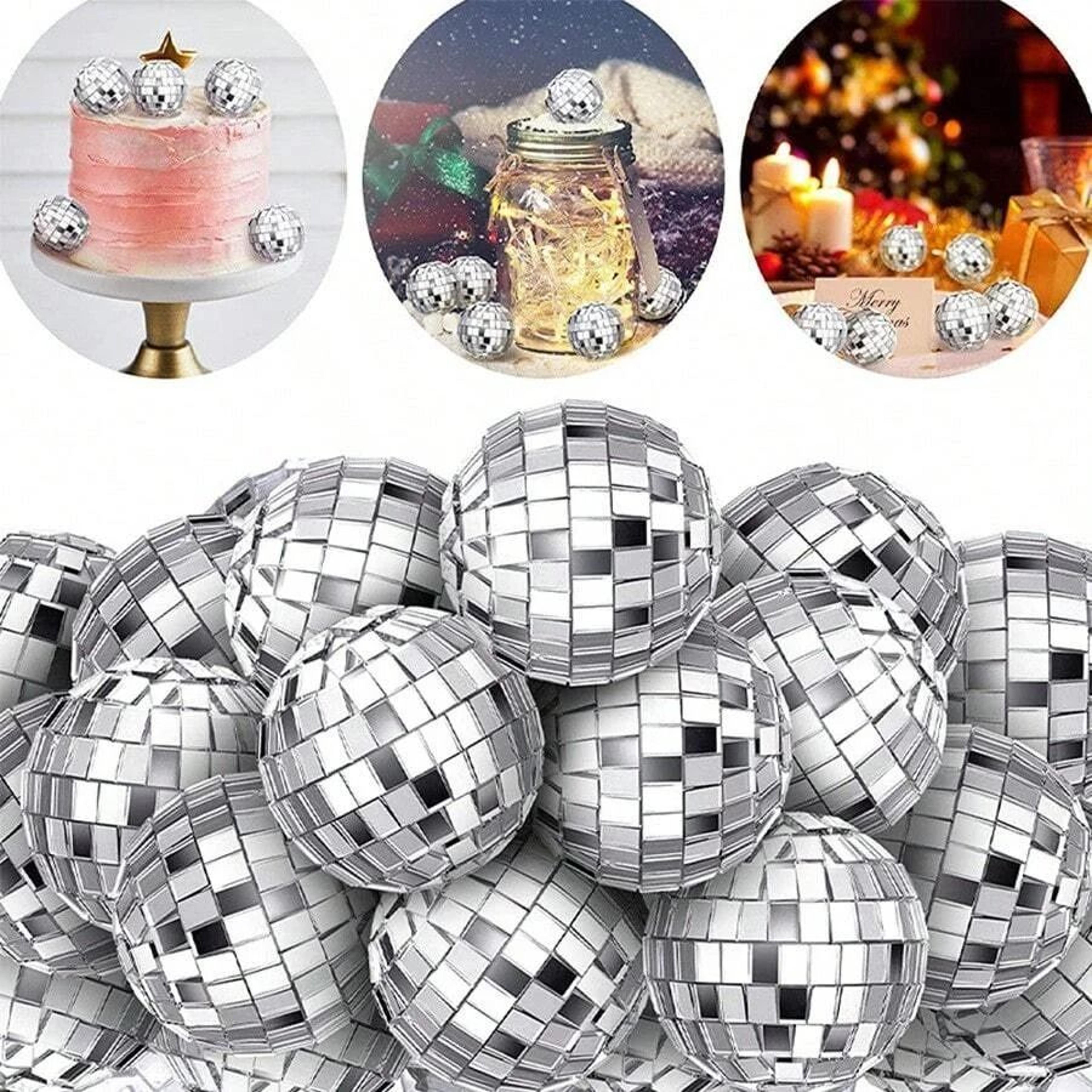 Sparkling Mini Mirror Disco Ball Ornaments For Festive Party Displays Everywhere 6
