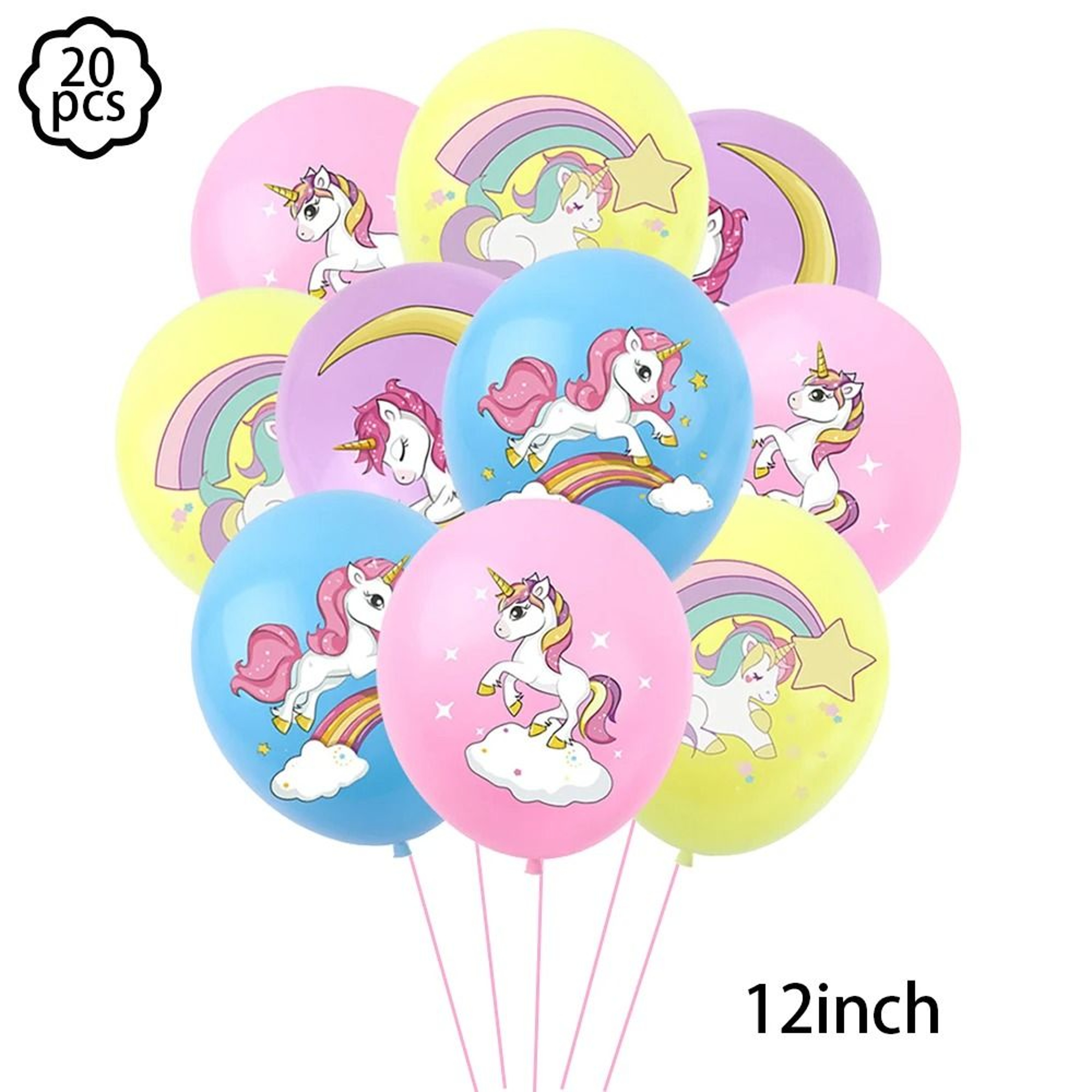 Magical Unicorn Party Banner And Standing Balloon For Dreamy Birthday Celebrations 12