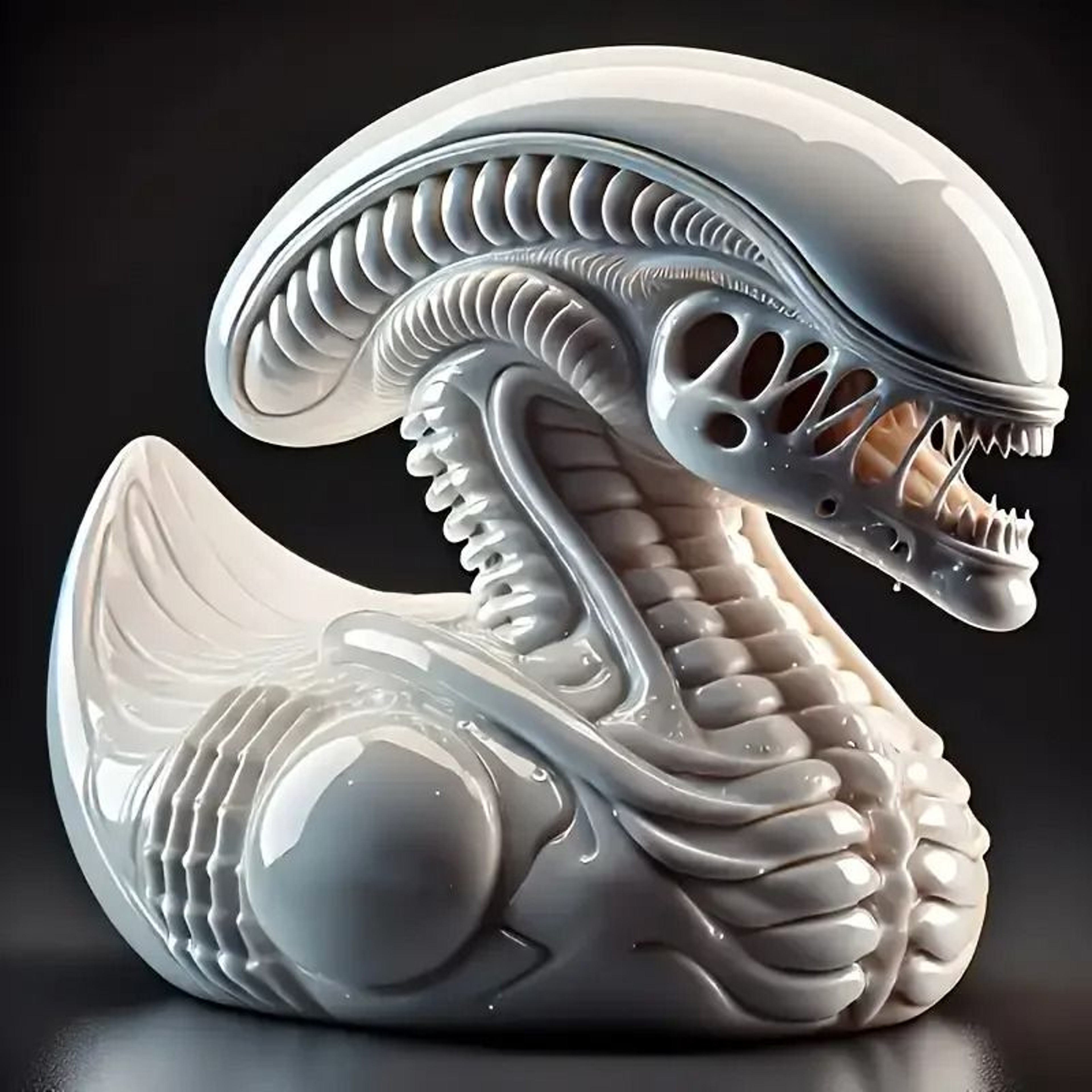 Alien Duck Resin Figurine Adds Mischievous Charm To Any Display Space 10