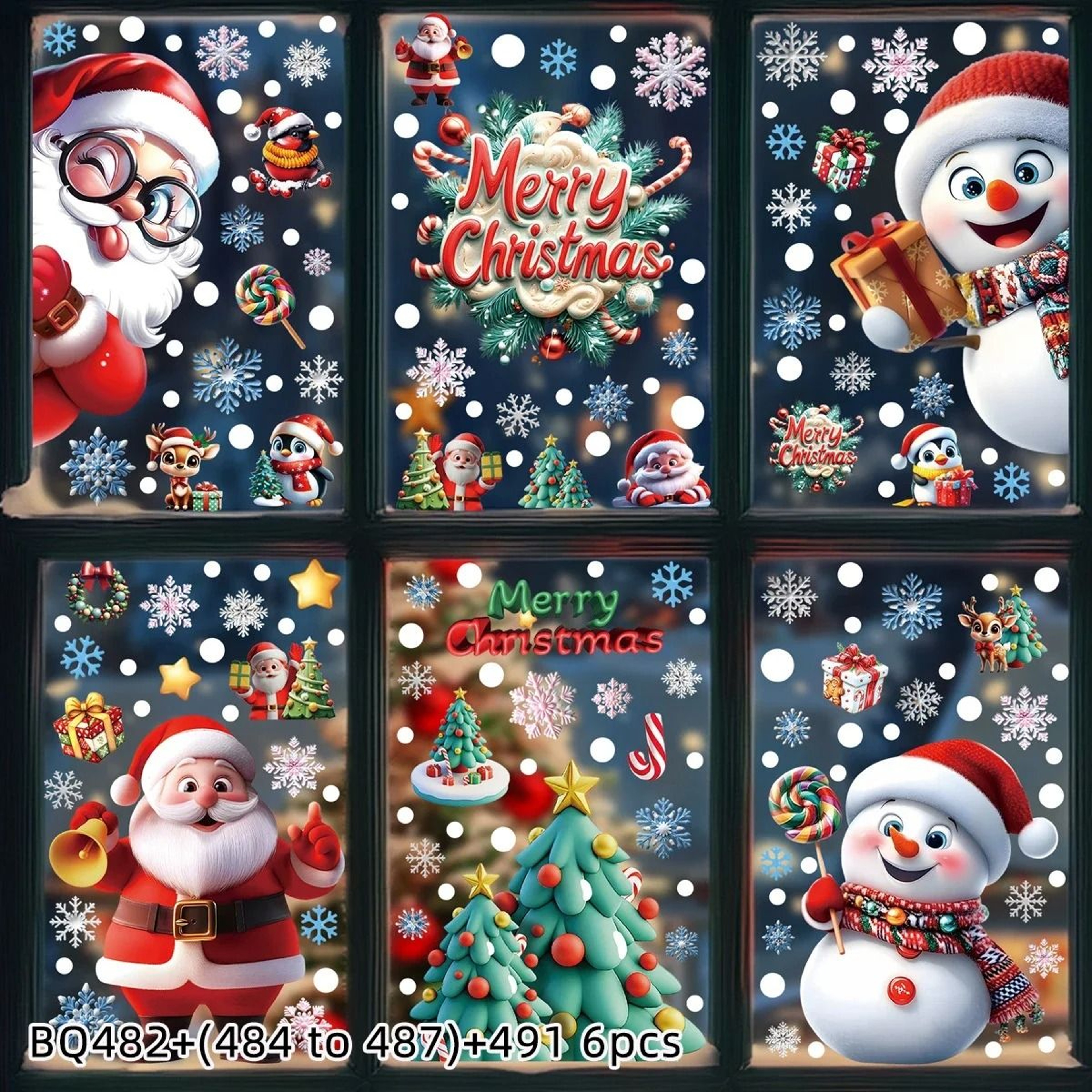 Reusable Christmas Window Clings Create Cheerful Holiday Scenes Without Sticky Residue 8