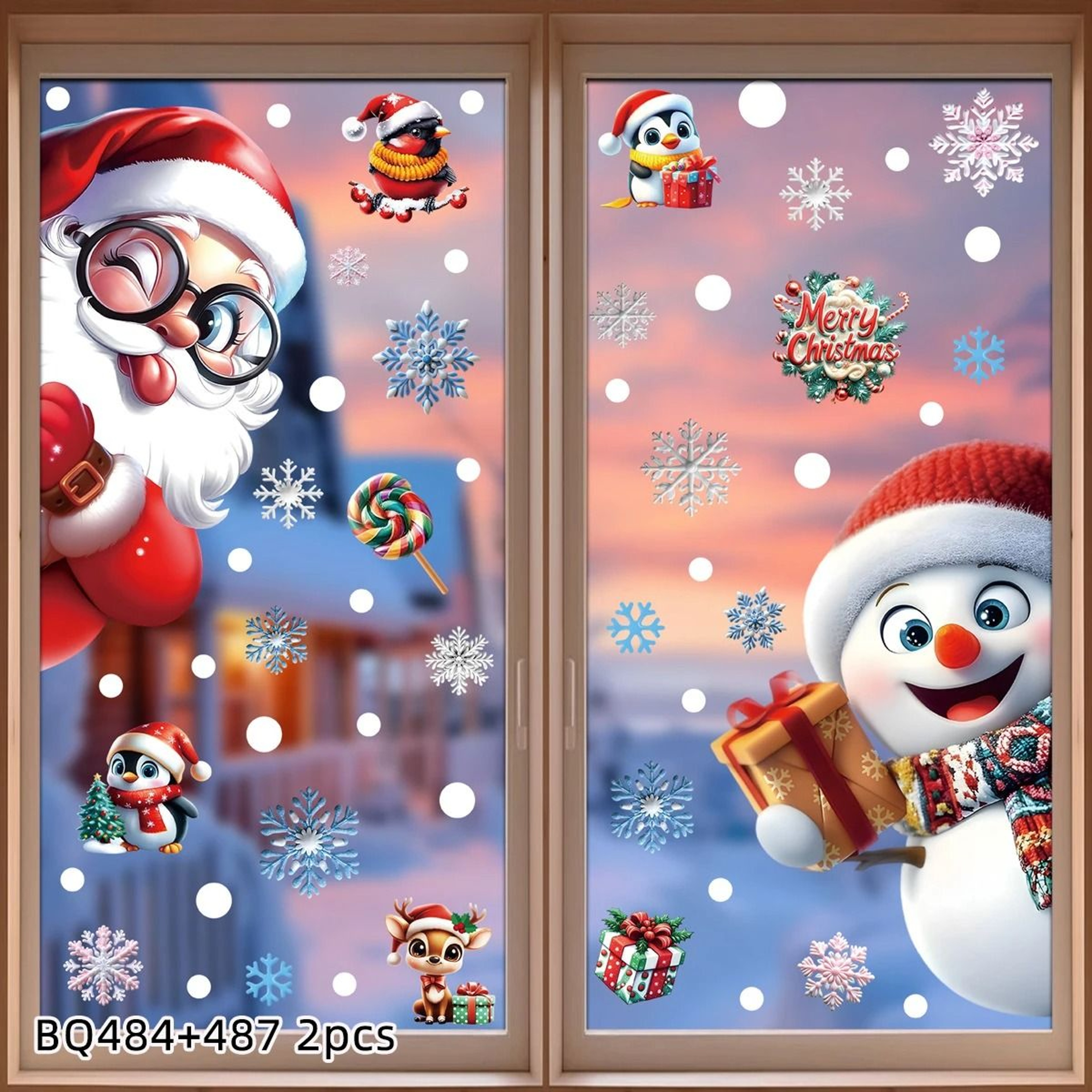 Reusable Christmas Window Clings Create Cheerful Holiday Scenes Without Sticky Residue 1