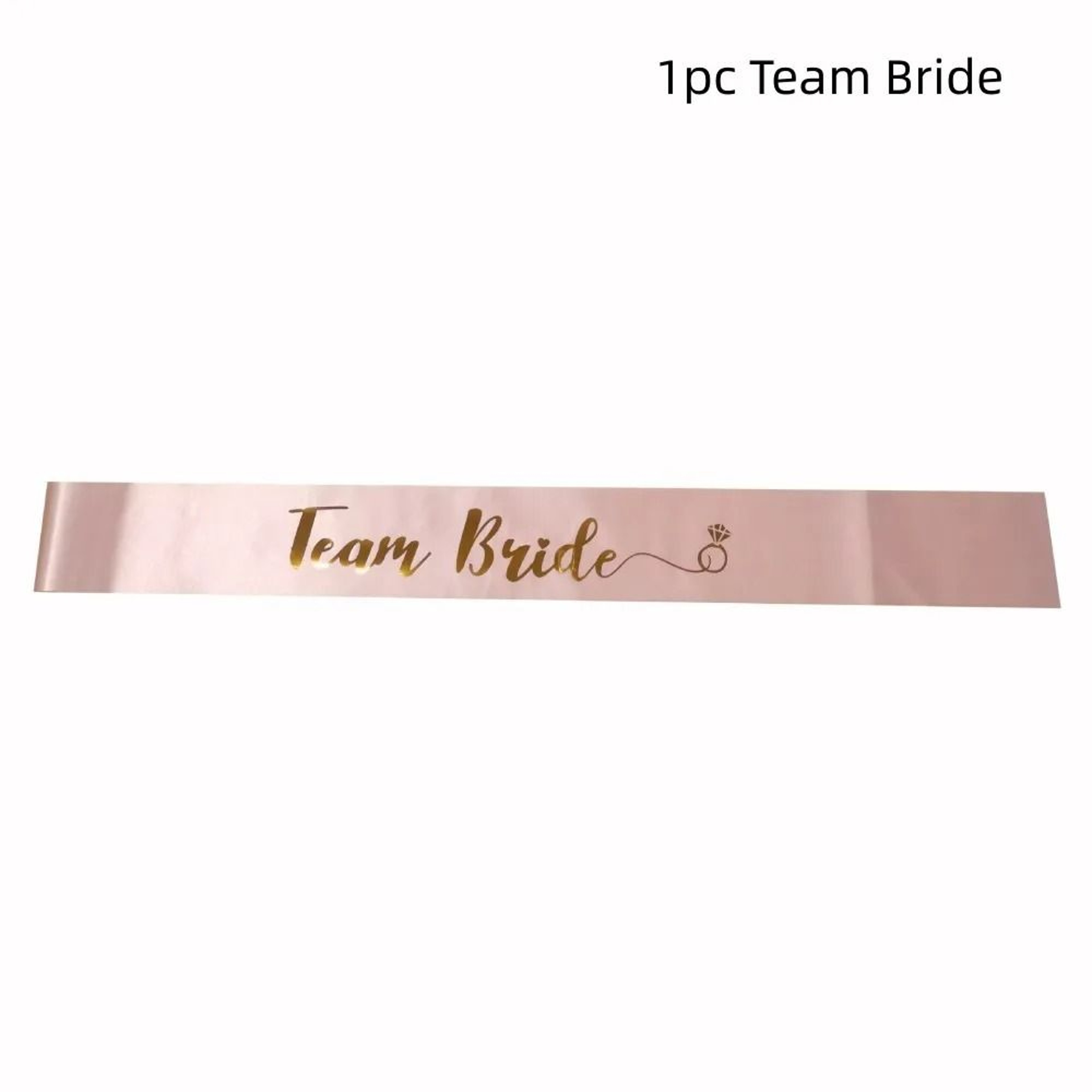 Rose Gold Bride Sash Set Makes Every Bridal Celebration Feel Special 1