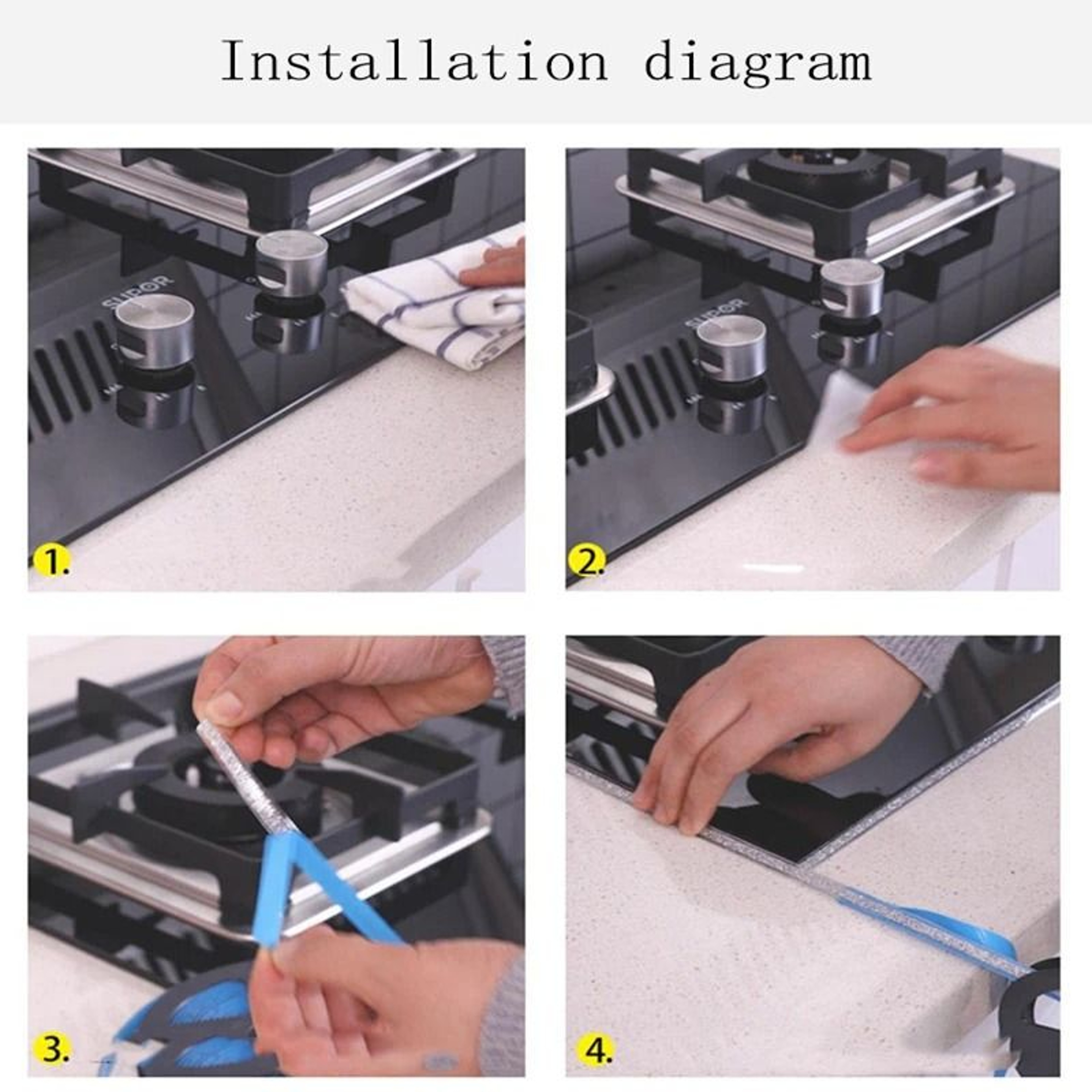 Waterproof Self Adhesive Tile Gap Tape For Cleaner Kitchens And Bathrooms 9