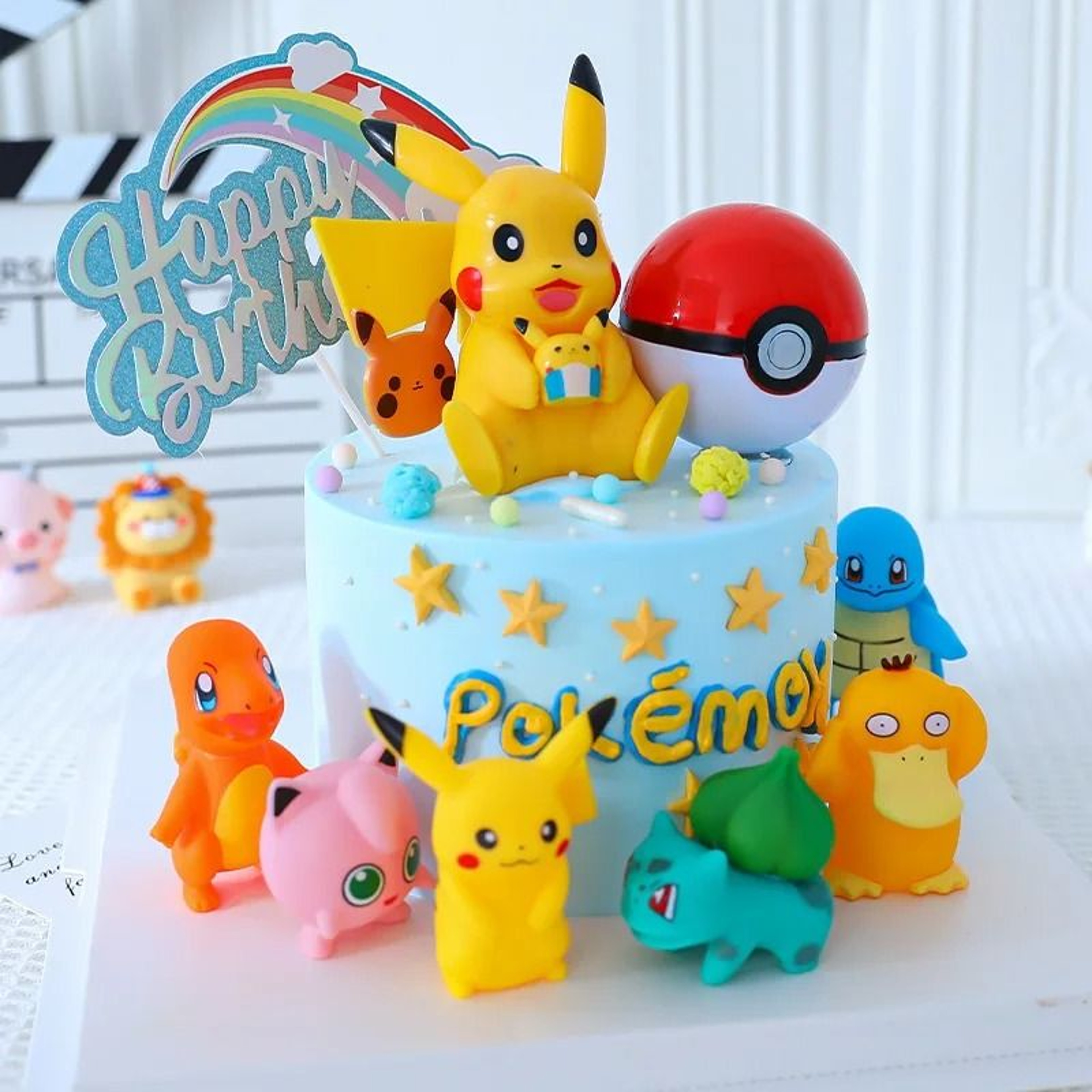 Pokemon Cake Topper Figure Set For Fun Birthday Party Cake Decorations 9
