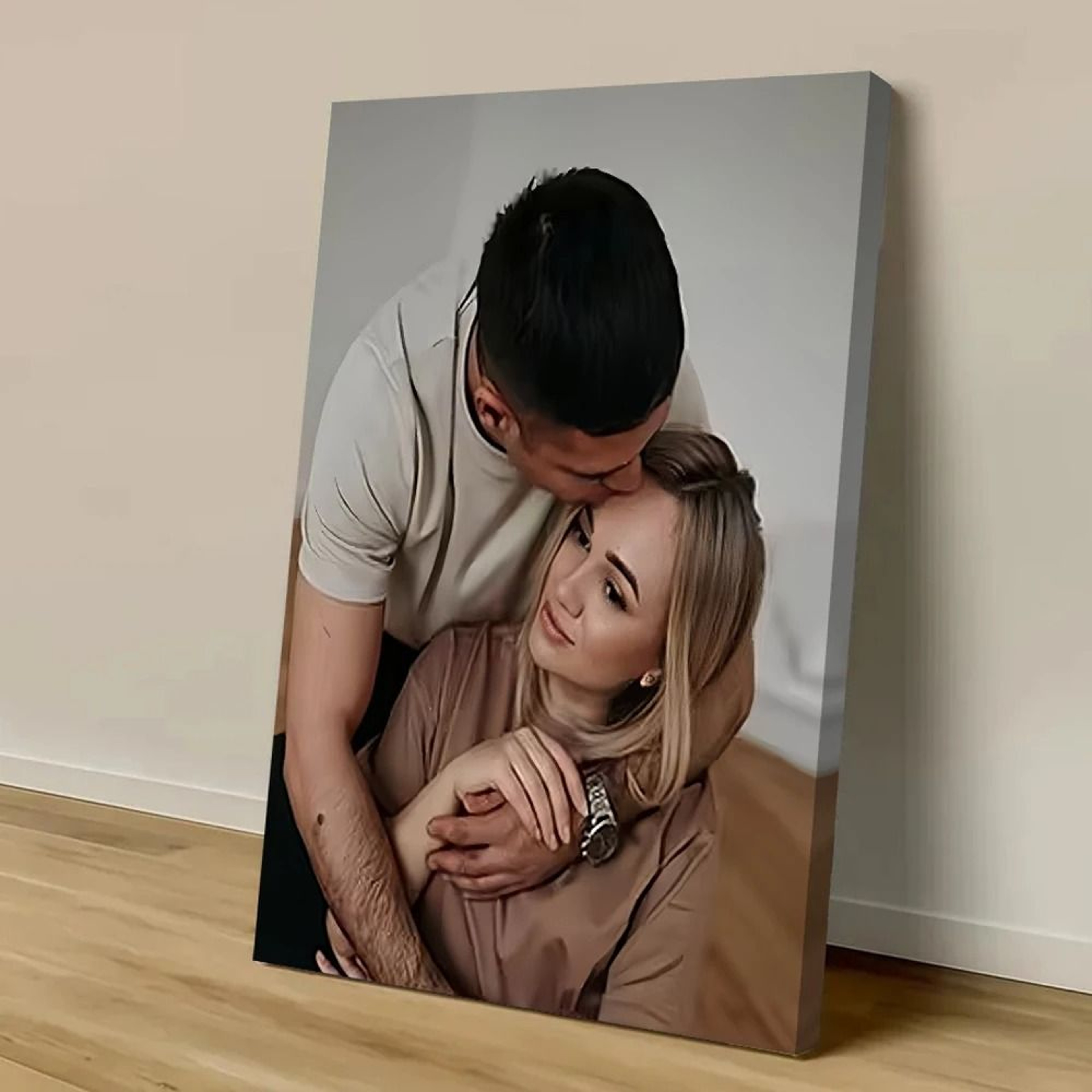 Custom Photo Canvas Print For Personalized Wedding Family Pet Wall Art 15