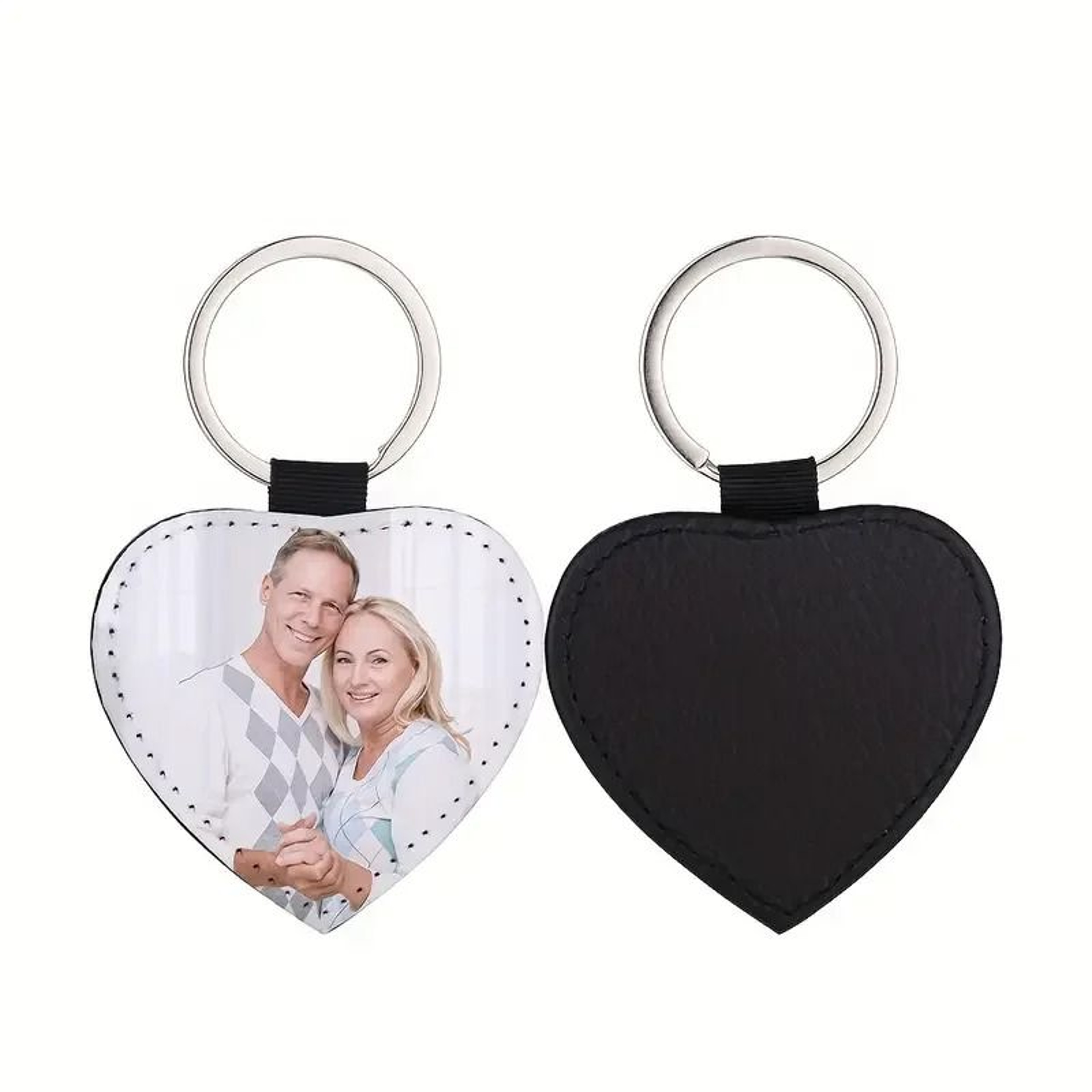 Personalized Photo PU Leather Keychain For Meaningful Everyday Gift Keepsake Memories 1