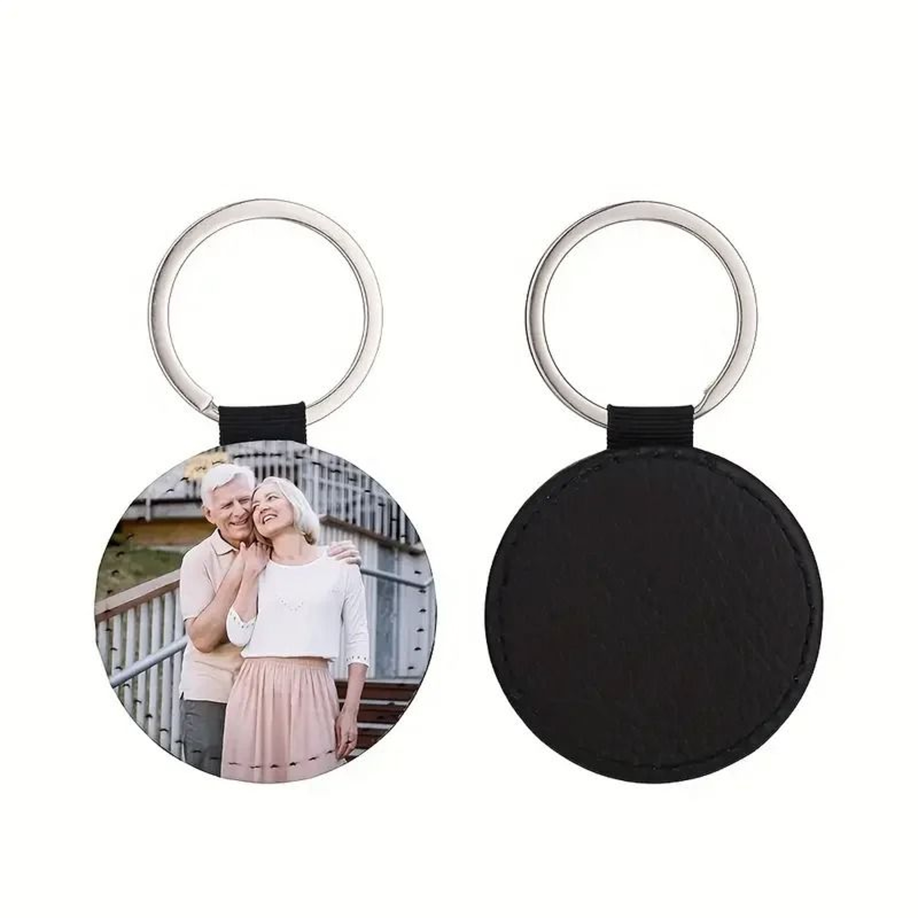 Personalized Photo PU Leather Keychain For Meaningful Everyday Gift Keepsake Memories 2