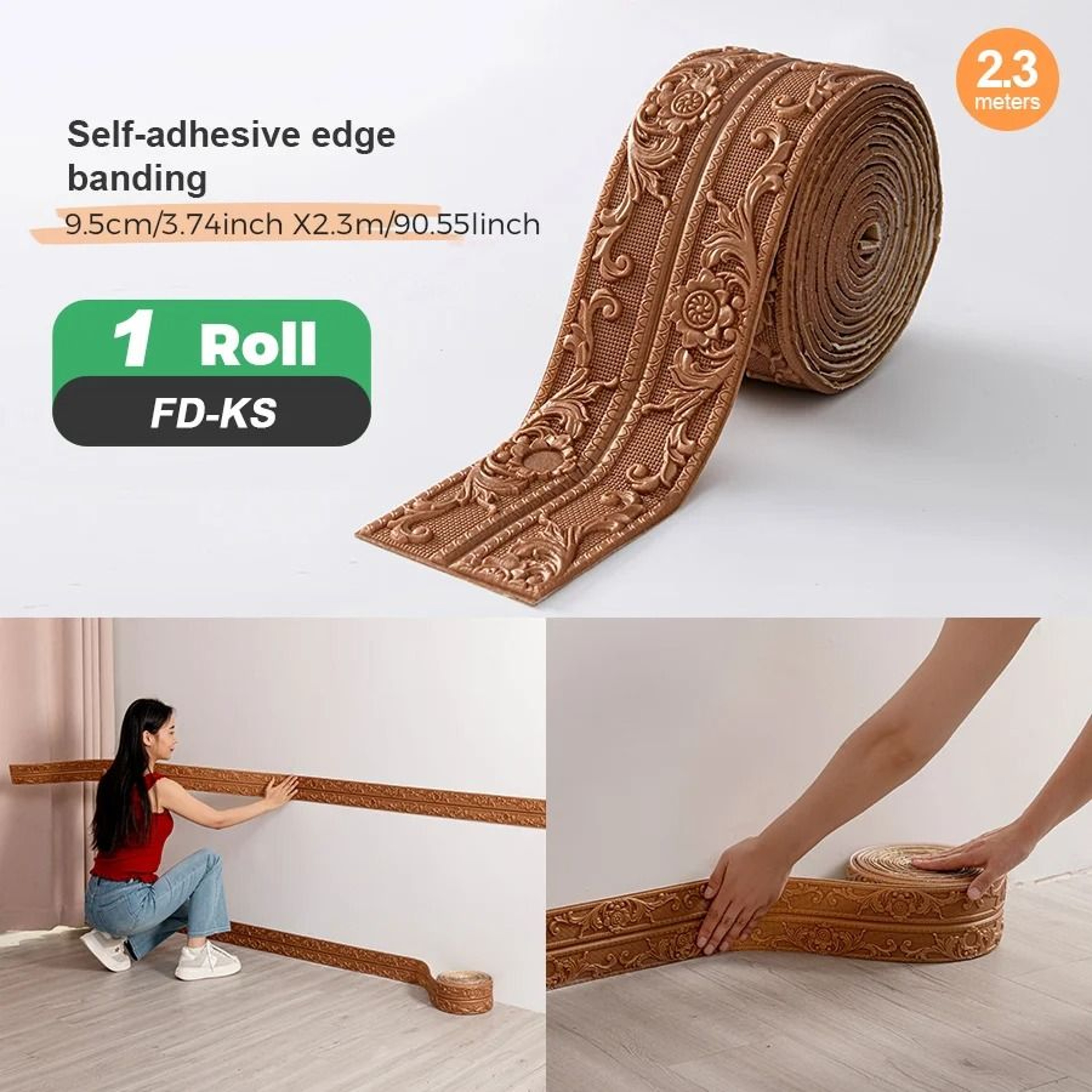 Self Adhesive Foam Wall Trim For Easy Door Ceiling Border Upgrades 2