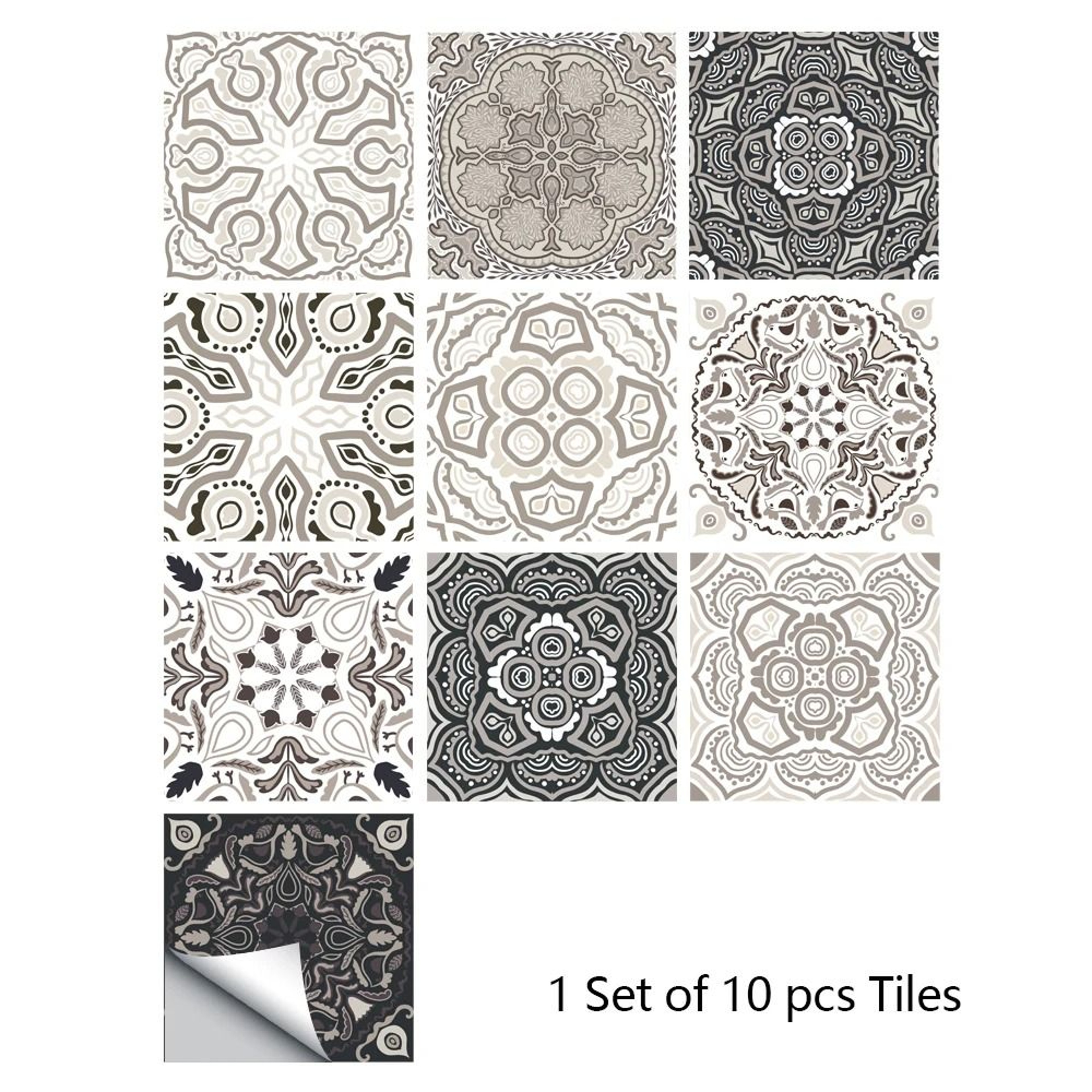 Retro Matte Tile Stickers For Easy Kitchen Bathroom Floor Home Makeovers 22