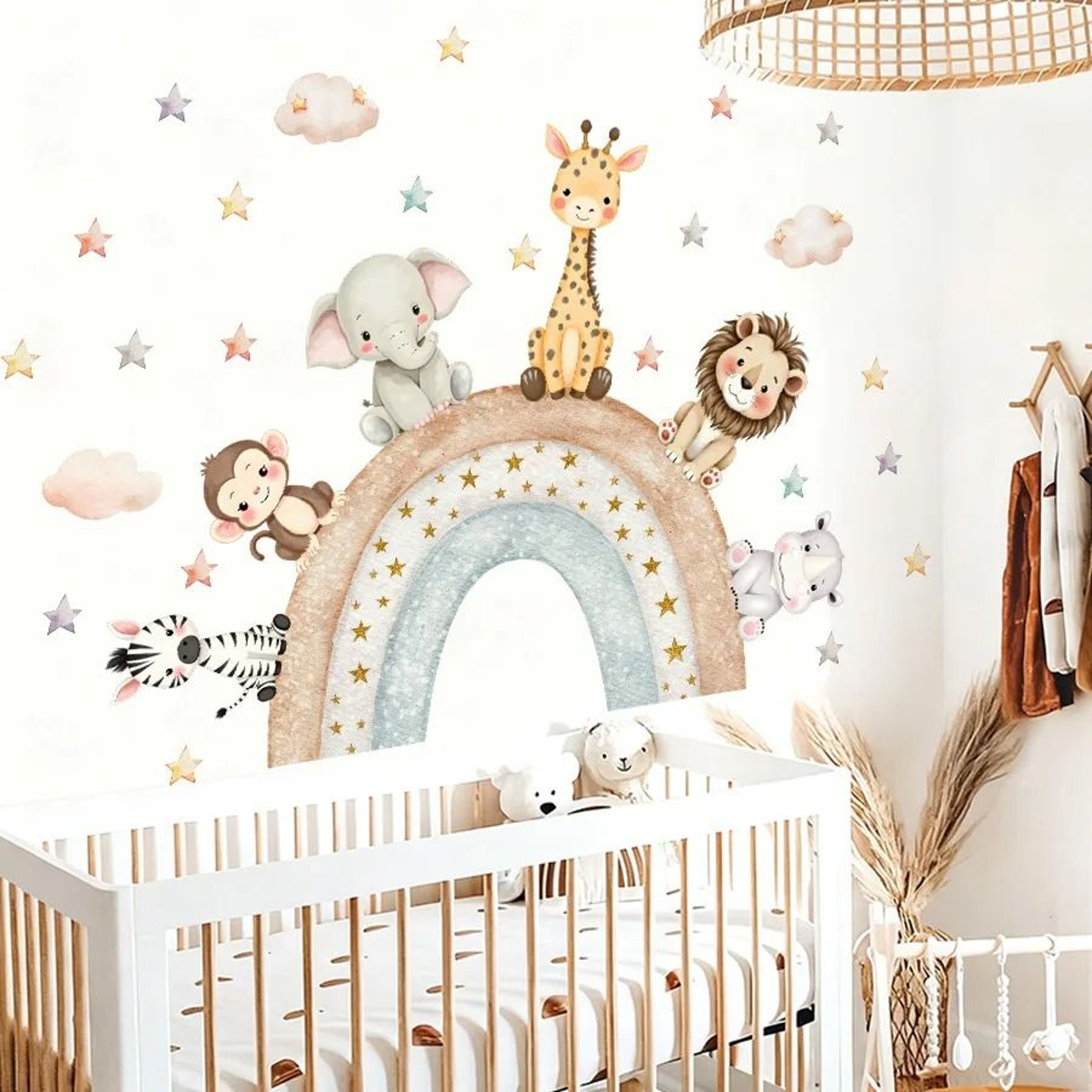 Cute Forest Animal Wall Stickers For Cozy Nursery Kids Room Decor 21