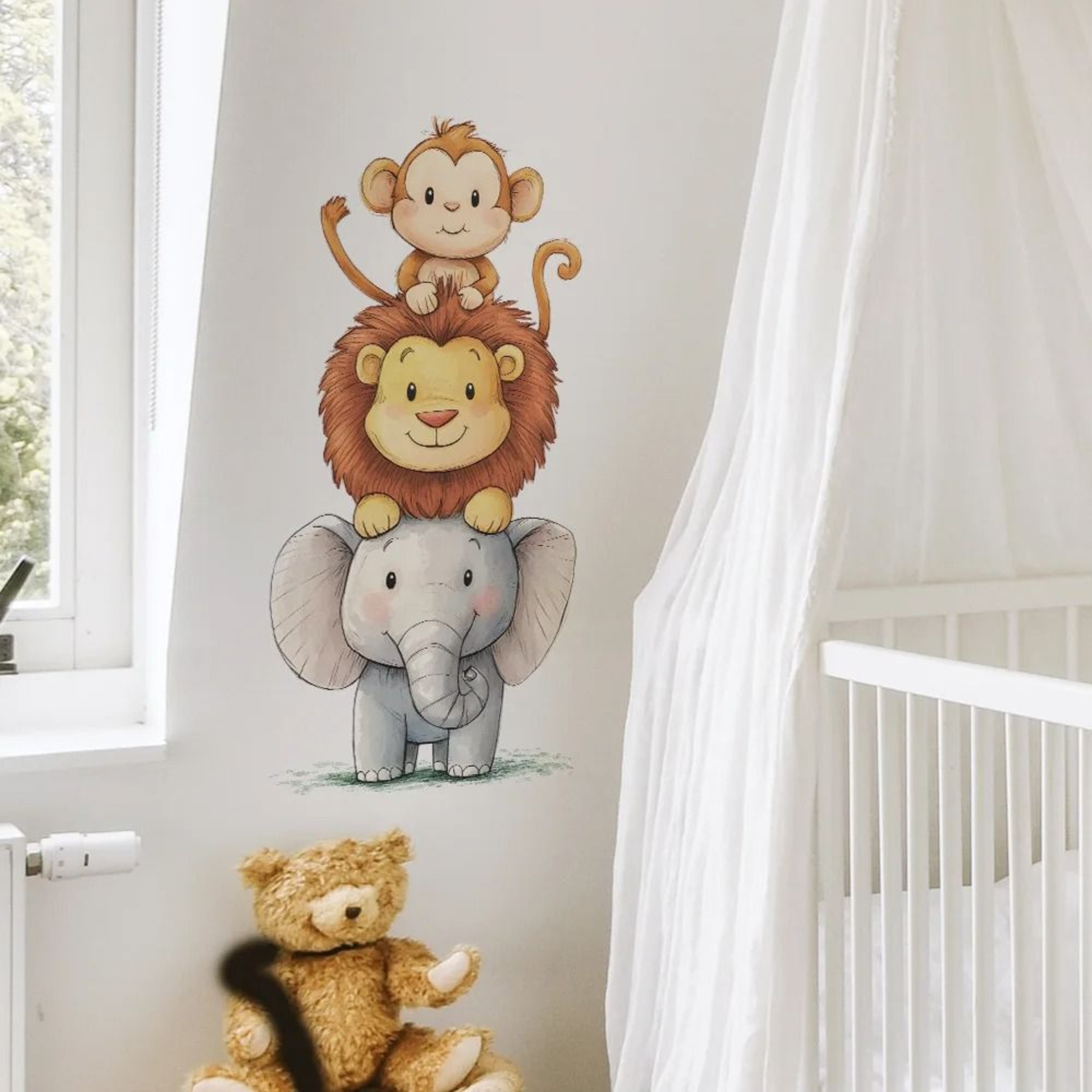 Cute Forest Animal Wall Stickers For Cozy Nursery Kids Room Decor 22