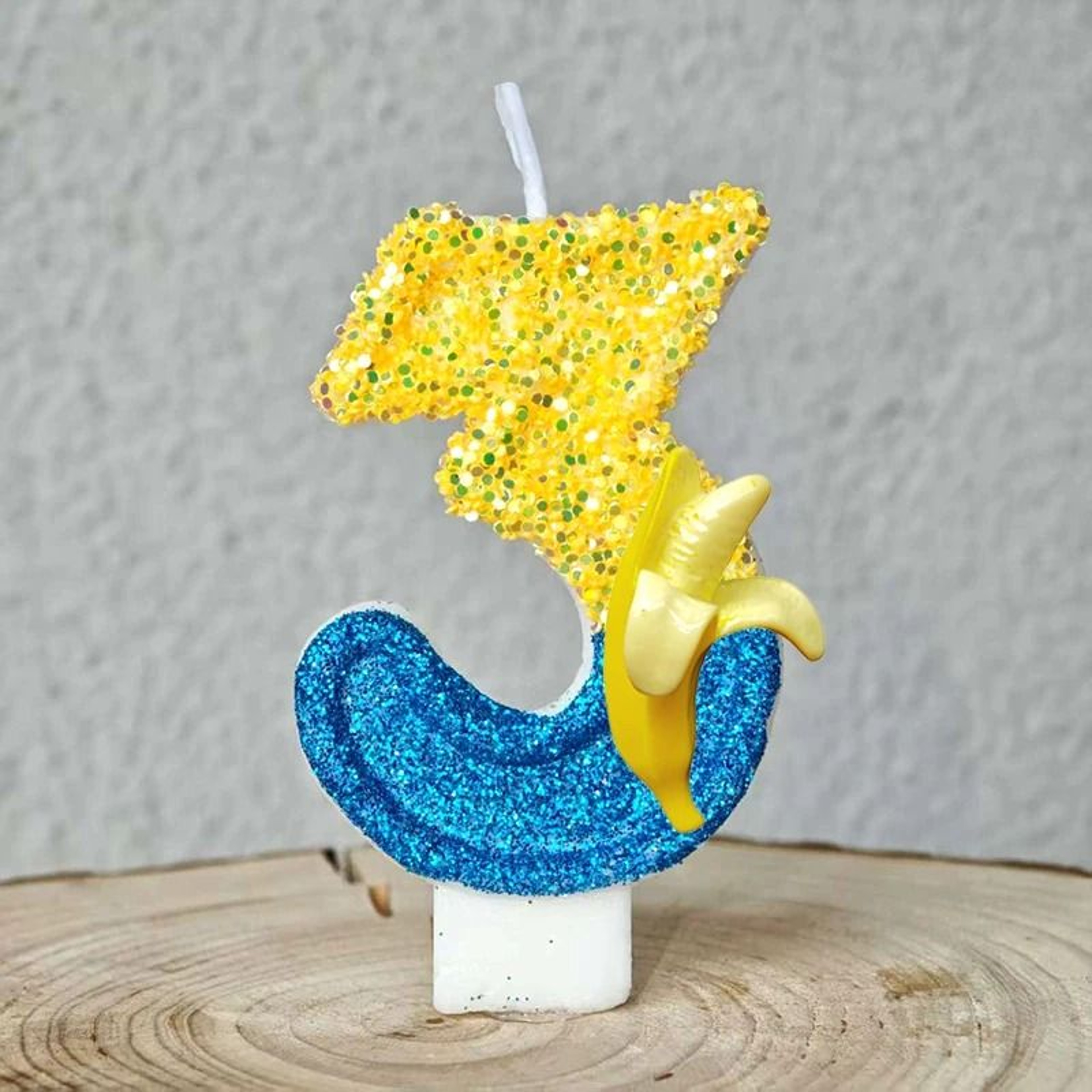Cute Banana Number Birthday Candle For Fun Kids Cake Celebrations Decor 23