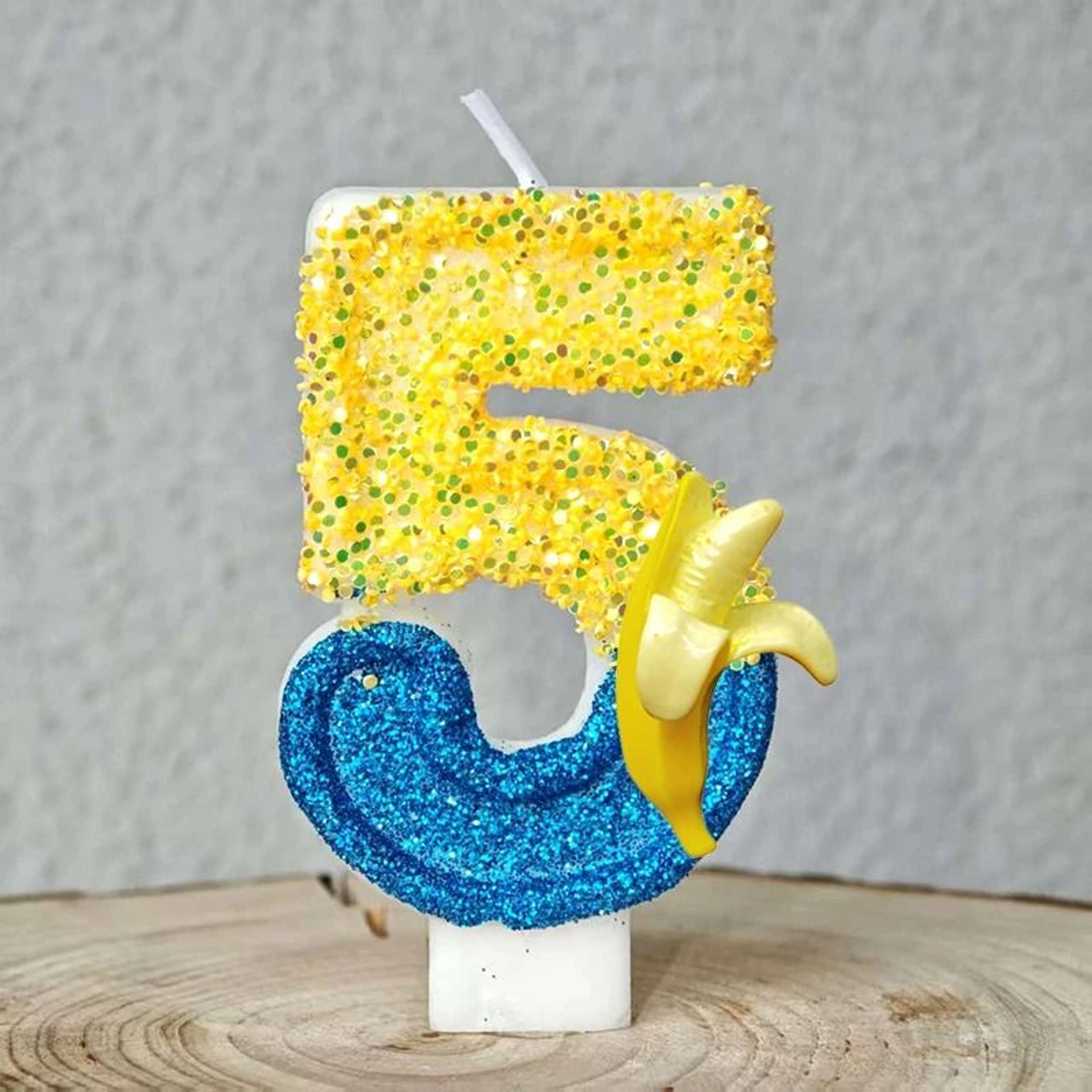 Cute Banana Number Birthday Candle For Fun Kids Cake Celebrations Decor 25