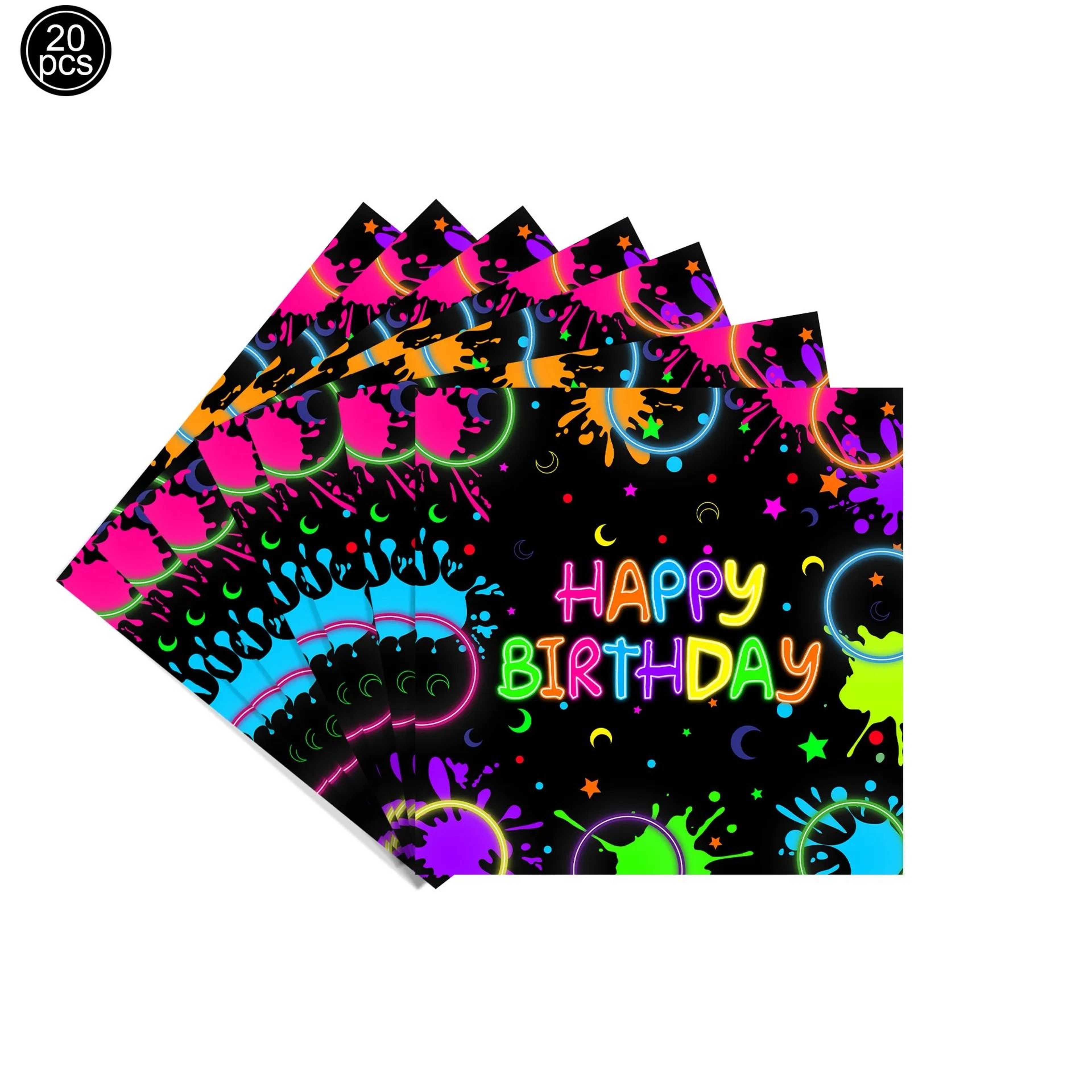Neon Party Fedora Hats Glow Bright Under UV Blacklight Party Celebrations 0