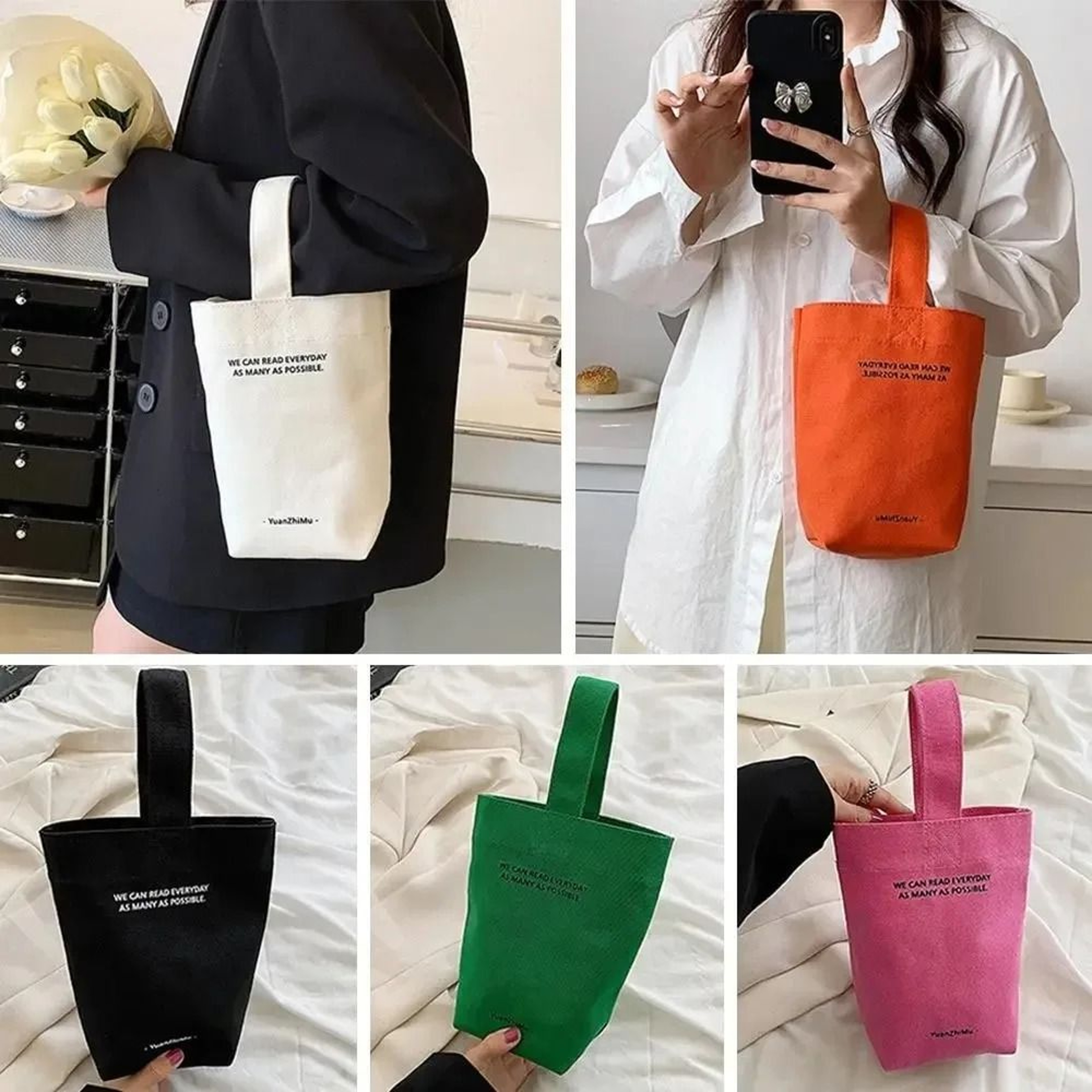 Large Capacity Canvas Shoulder Bag Keeps Daily Essentials Stylishly Organized Anywhere 7