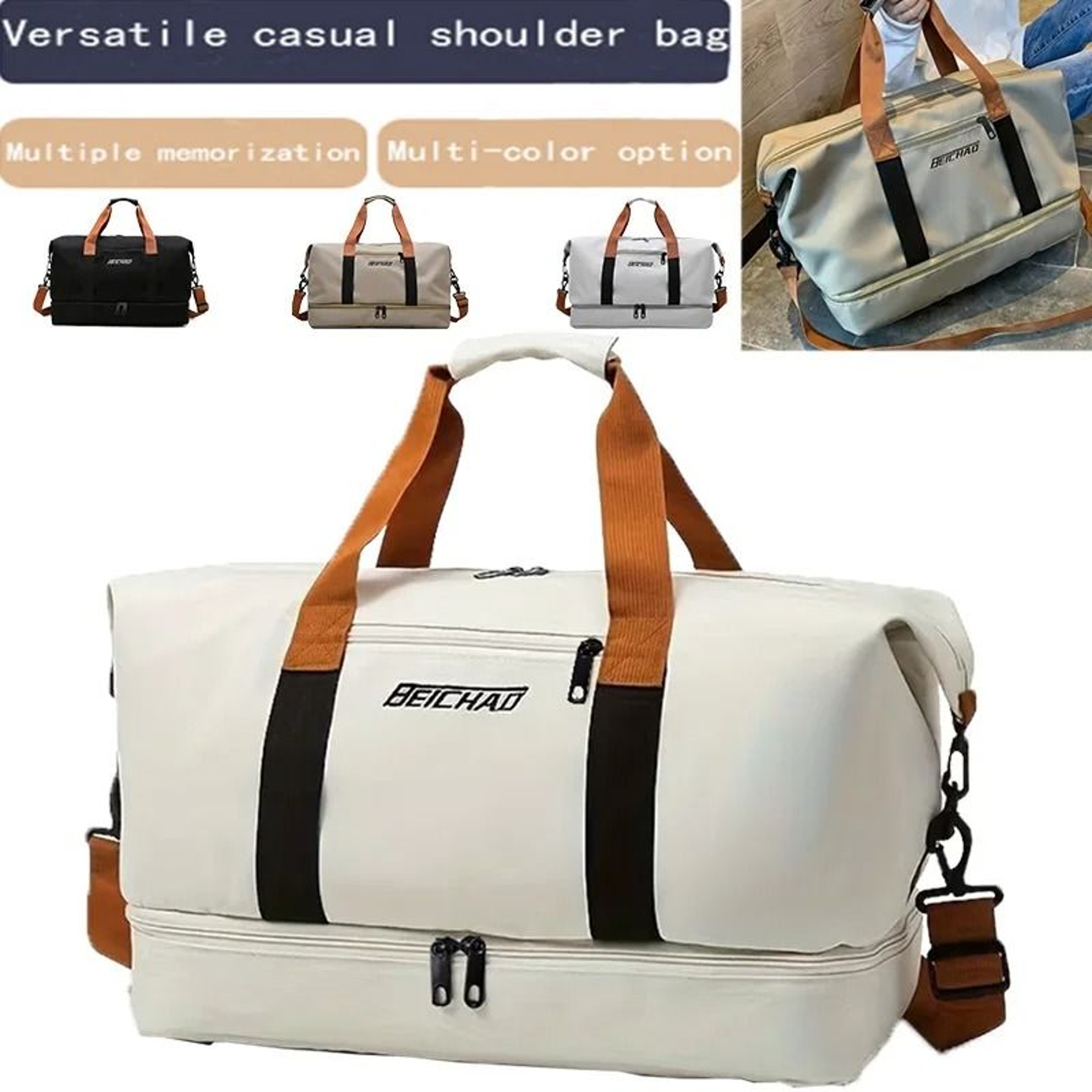 Versatile Travel Gym Duffle Bag Keeps Weekend Essentials Organized And Ready 11