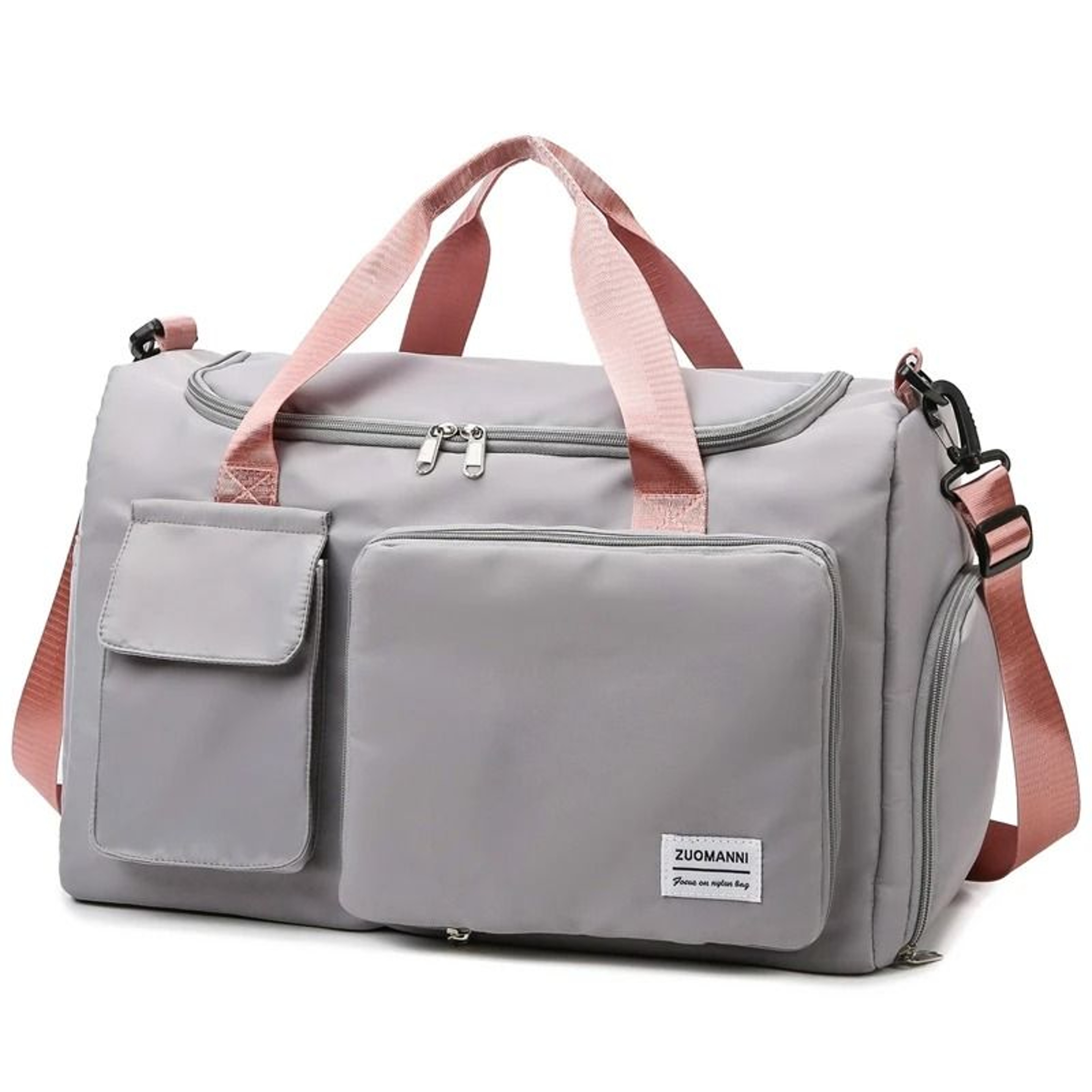 Large Capacity Weekender Duffle Bag With Shoe Compartment Simplifies Travel Packing 10