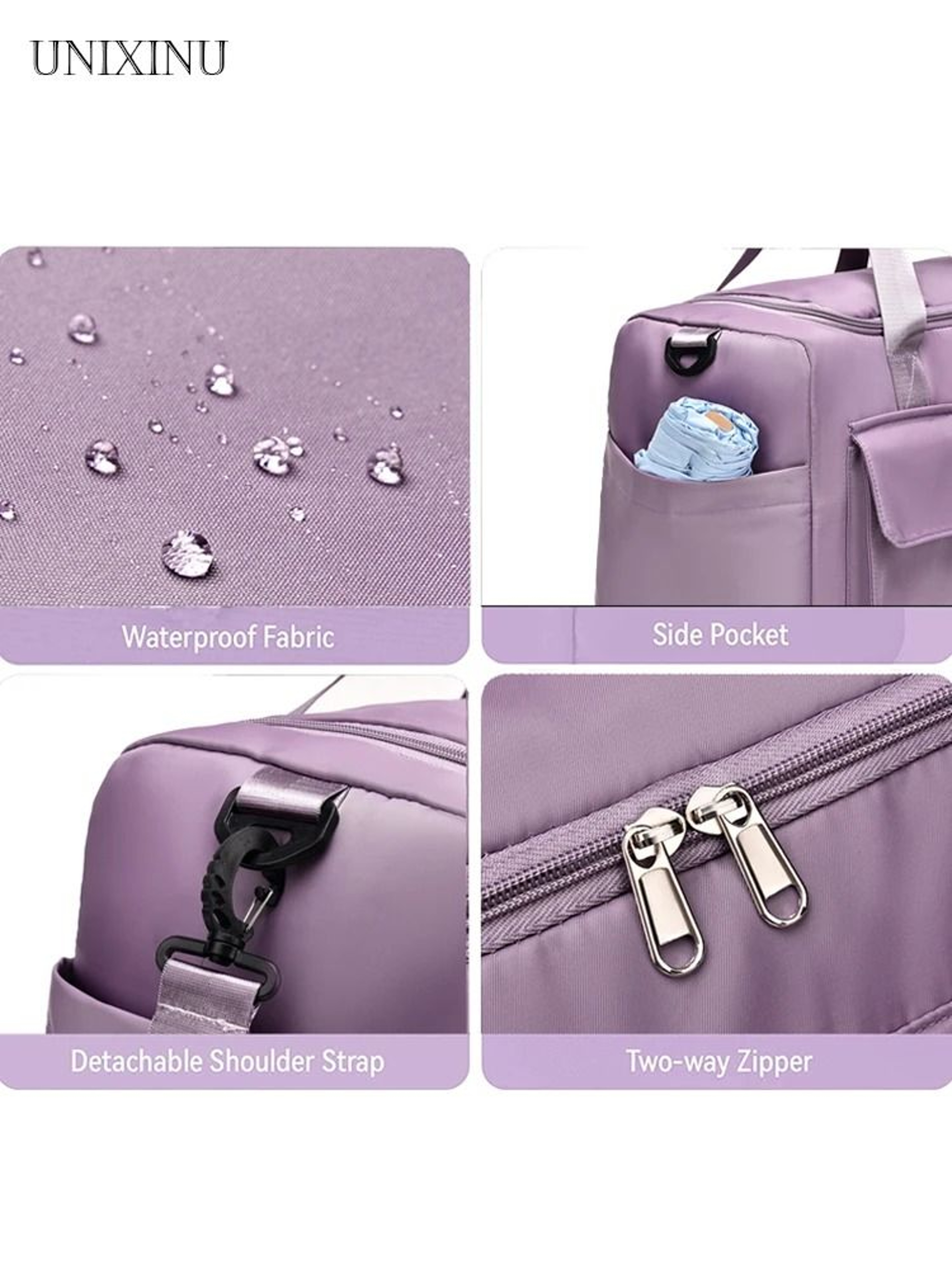 Large Capacity Weekender Duffle Bag With Shoe Compartment Simplifies Travel Packing 15