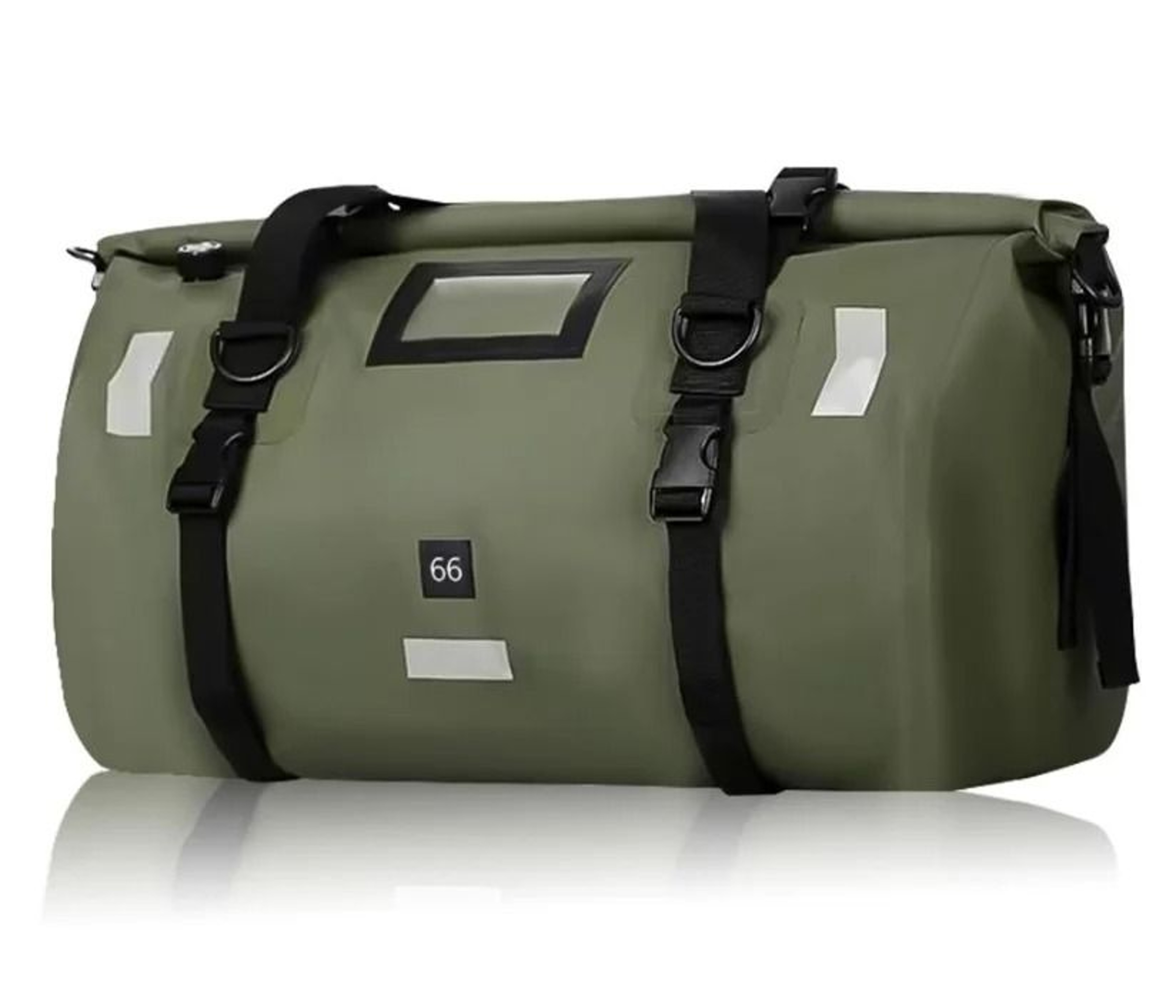 Waterproof Motorcycle Tail Bag With Large Capacity Roll Top Travel Storage 6