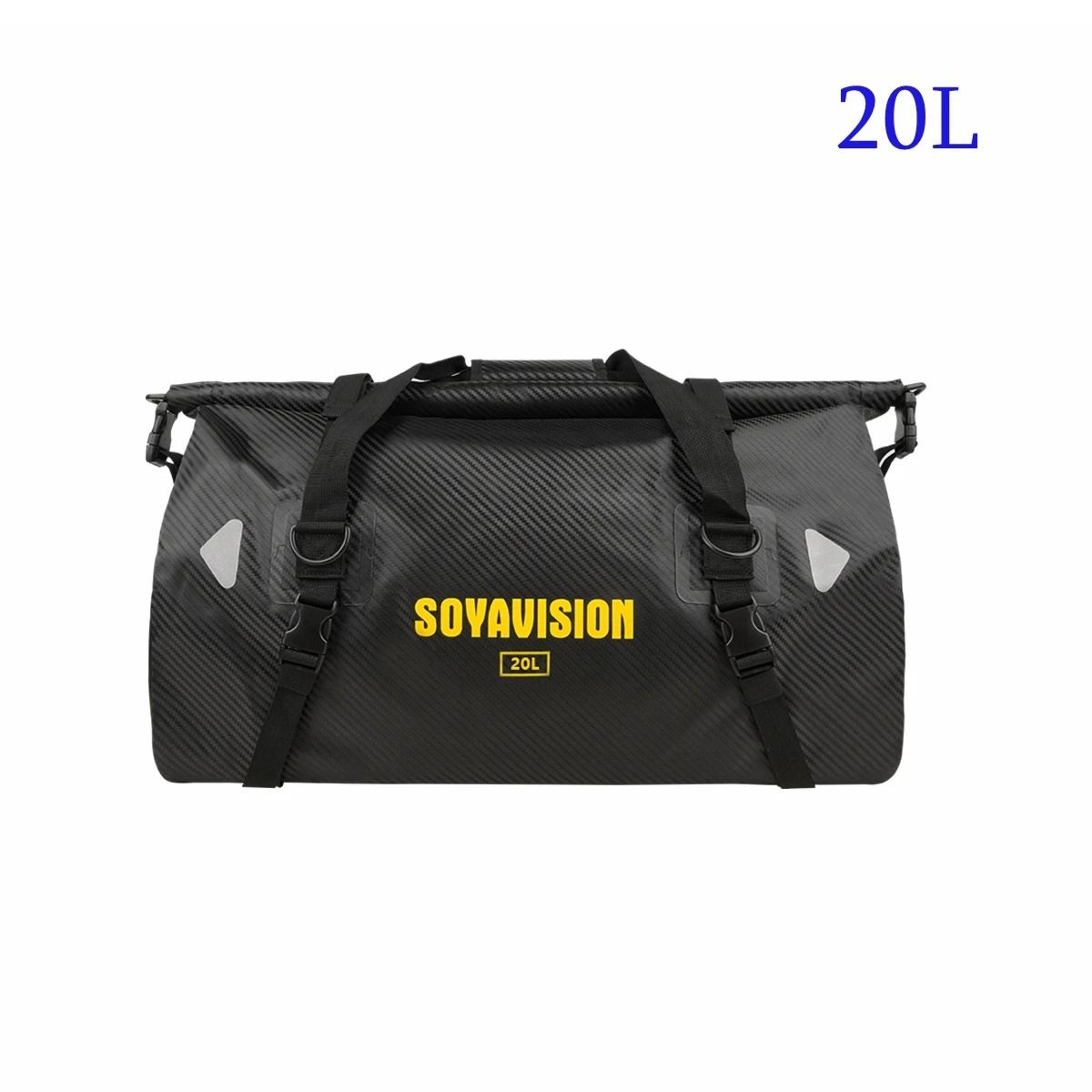 Waterproof Motorcycle Tail Bag With Large Capacity Roll Top Travel Storage 1