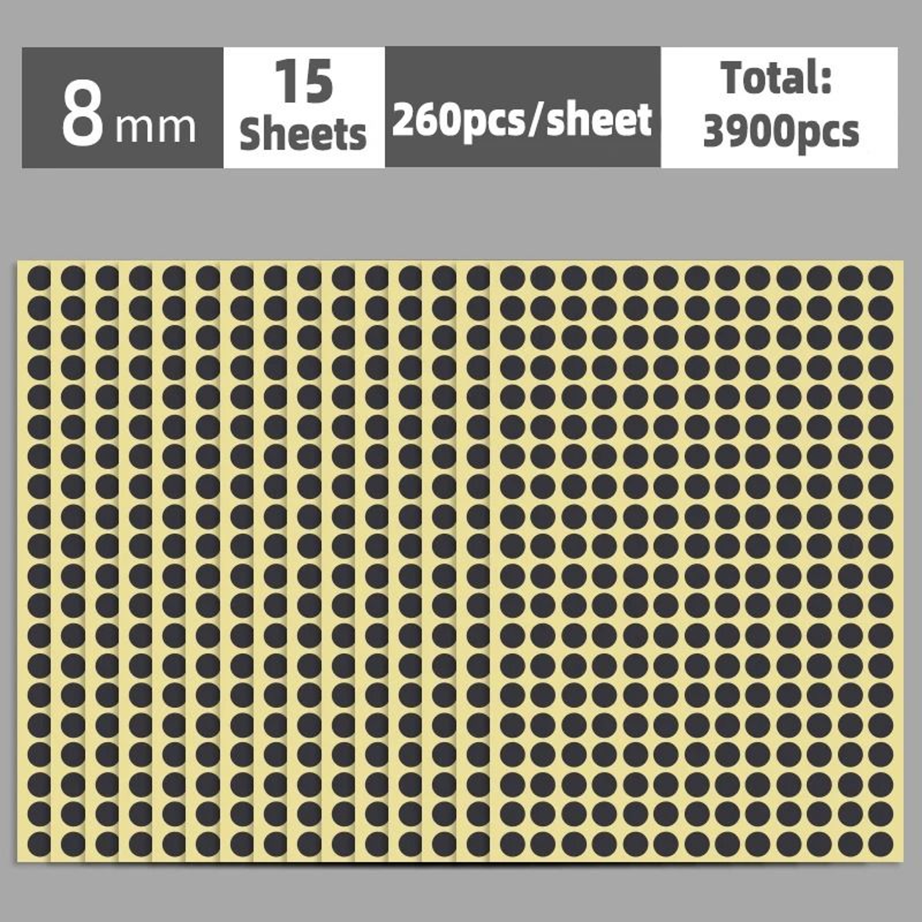 Multi Color Self Adhesive Round Dot Stickers For Labels Crafts Packaging 7