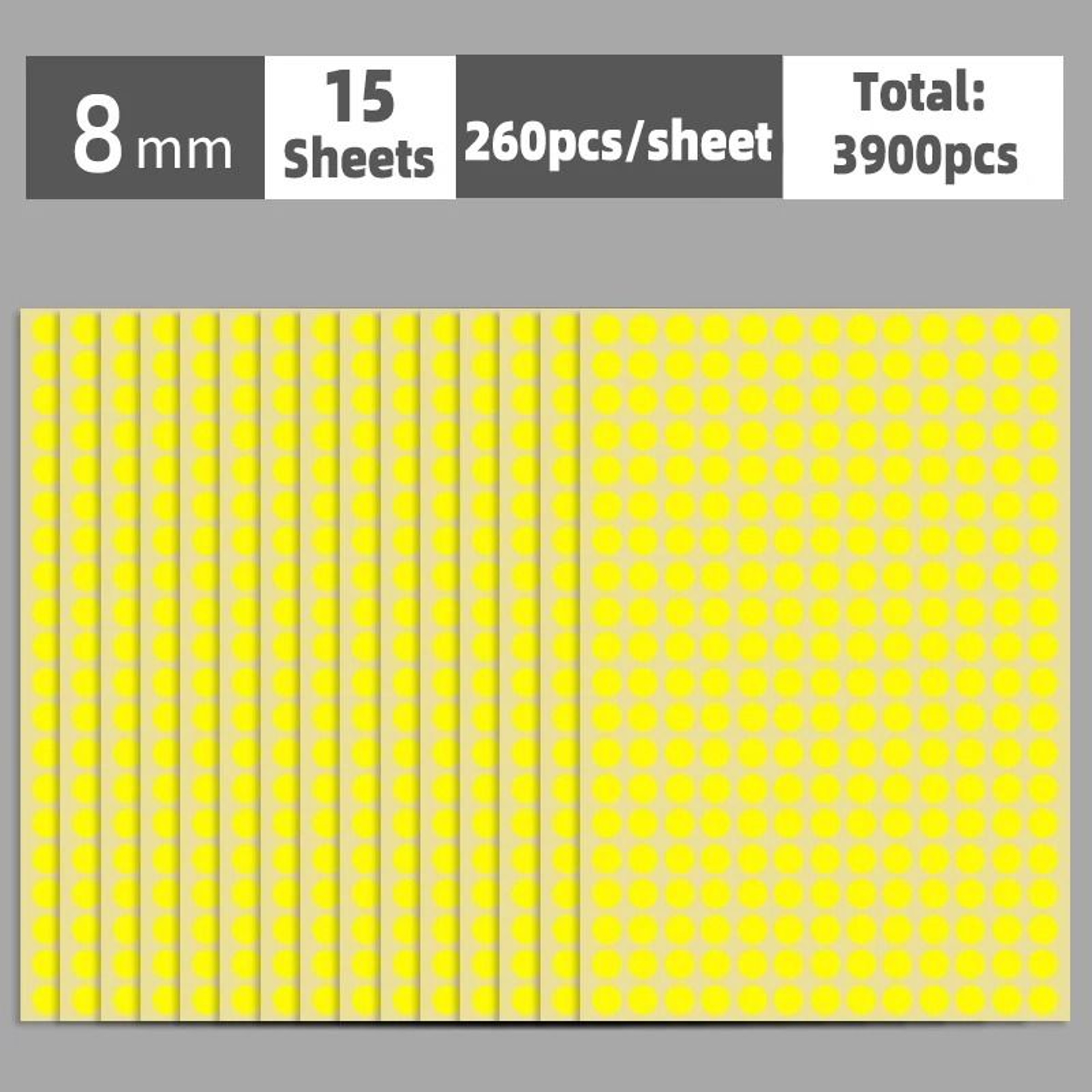 Multi Color Self Adhesive Round Dot Stickers For Labels Crafts Packaging 10