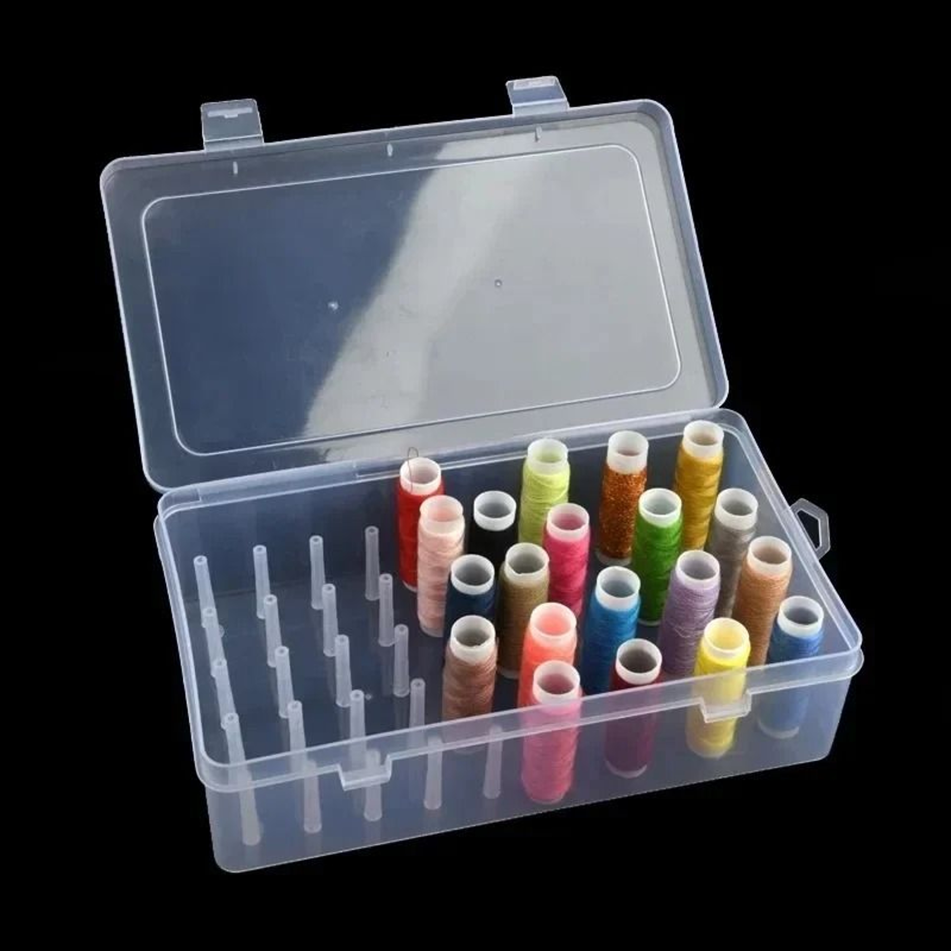 Portable Sewing Thread Organizer Case Keeps Spools Neat Protected Ready Anywhere 5
