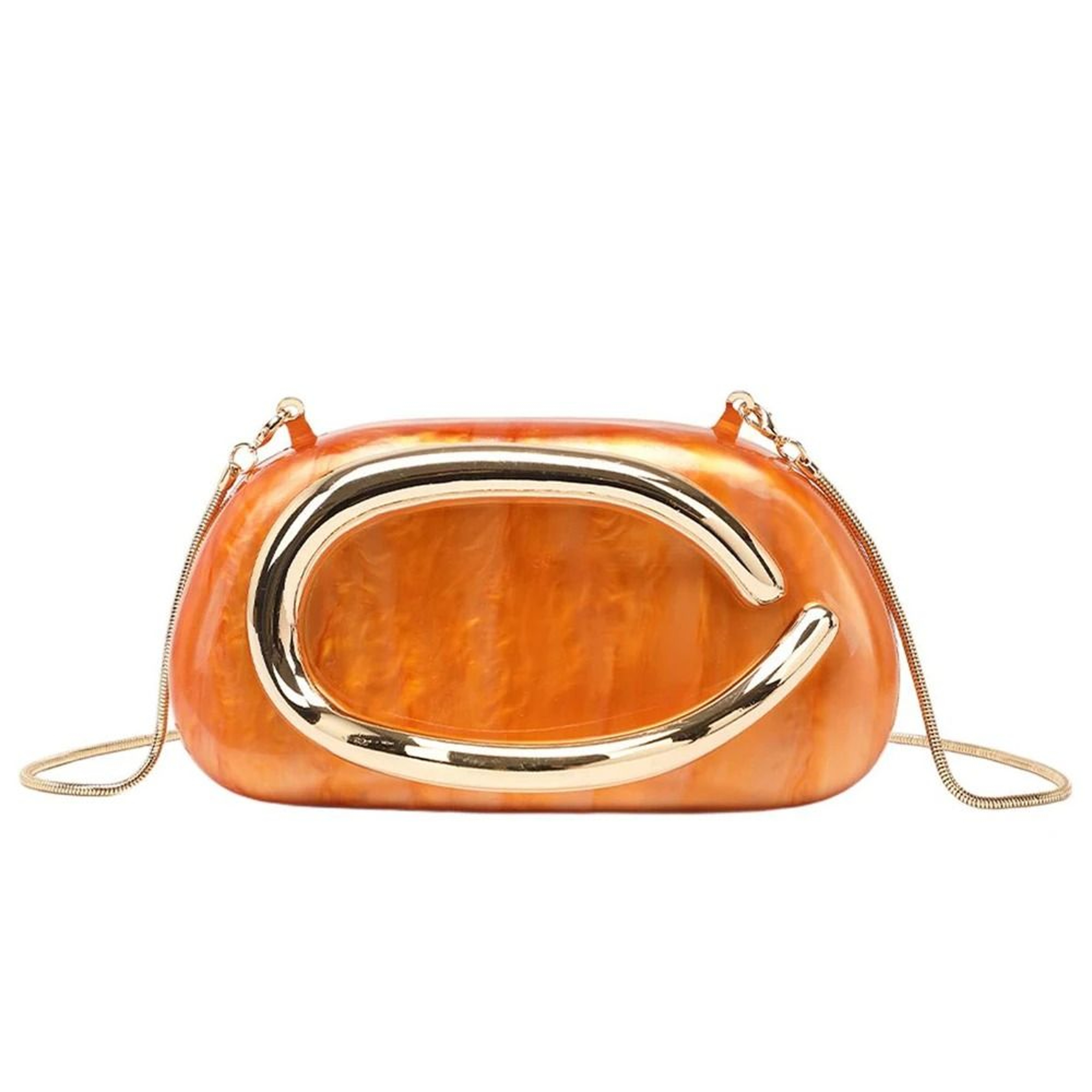 Elegant Gold Metal Evening Clutch Keeps Essentials Close For Special Occasions 3