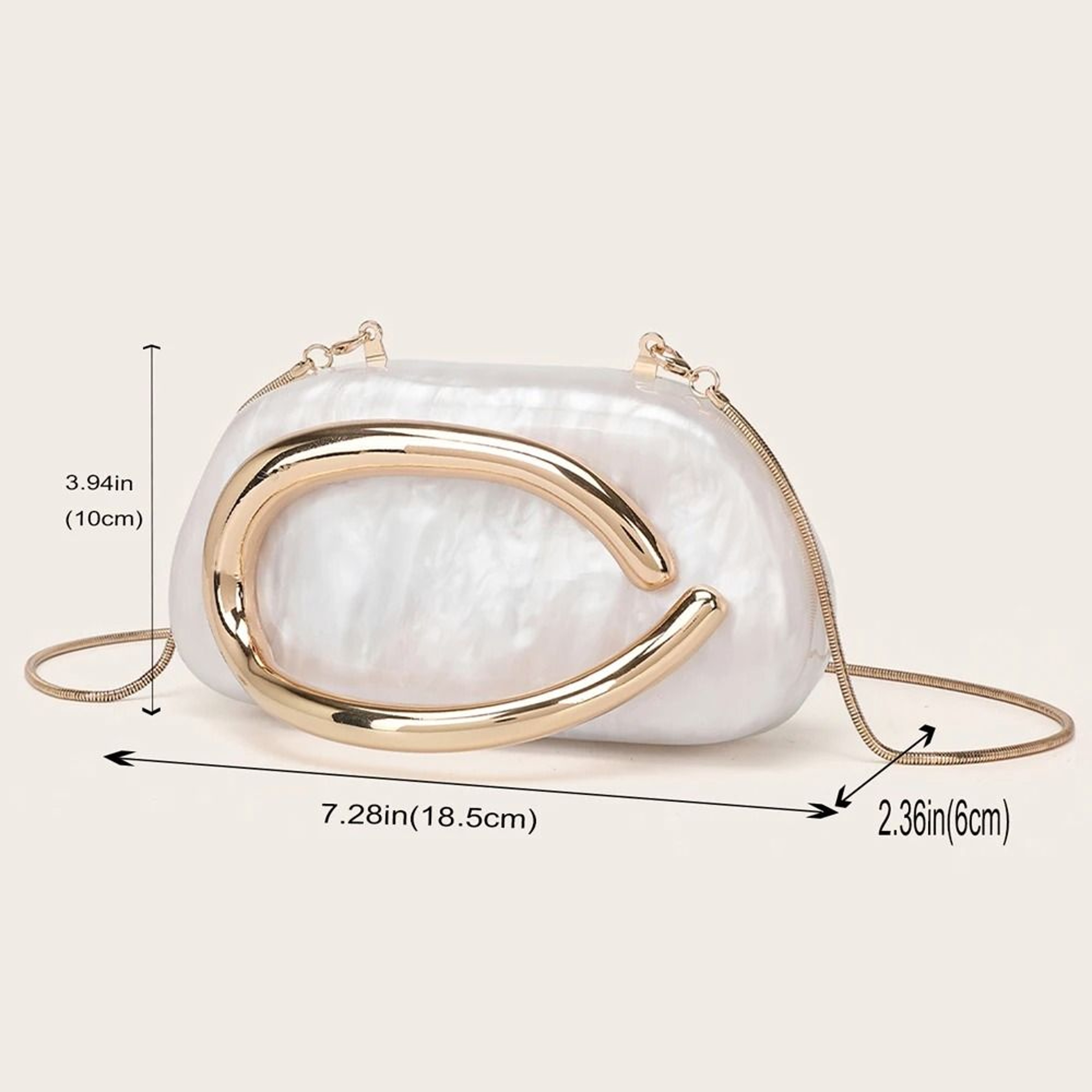 Elegant Gold Metal Evening Clutch Keeps Essentials Close For Special Occasions 13