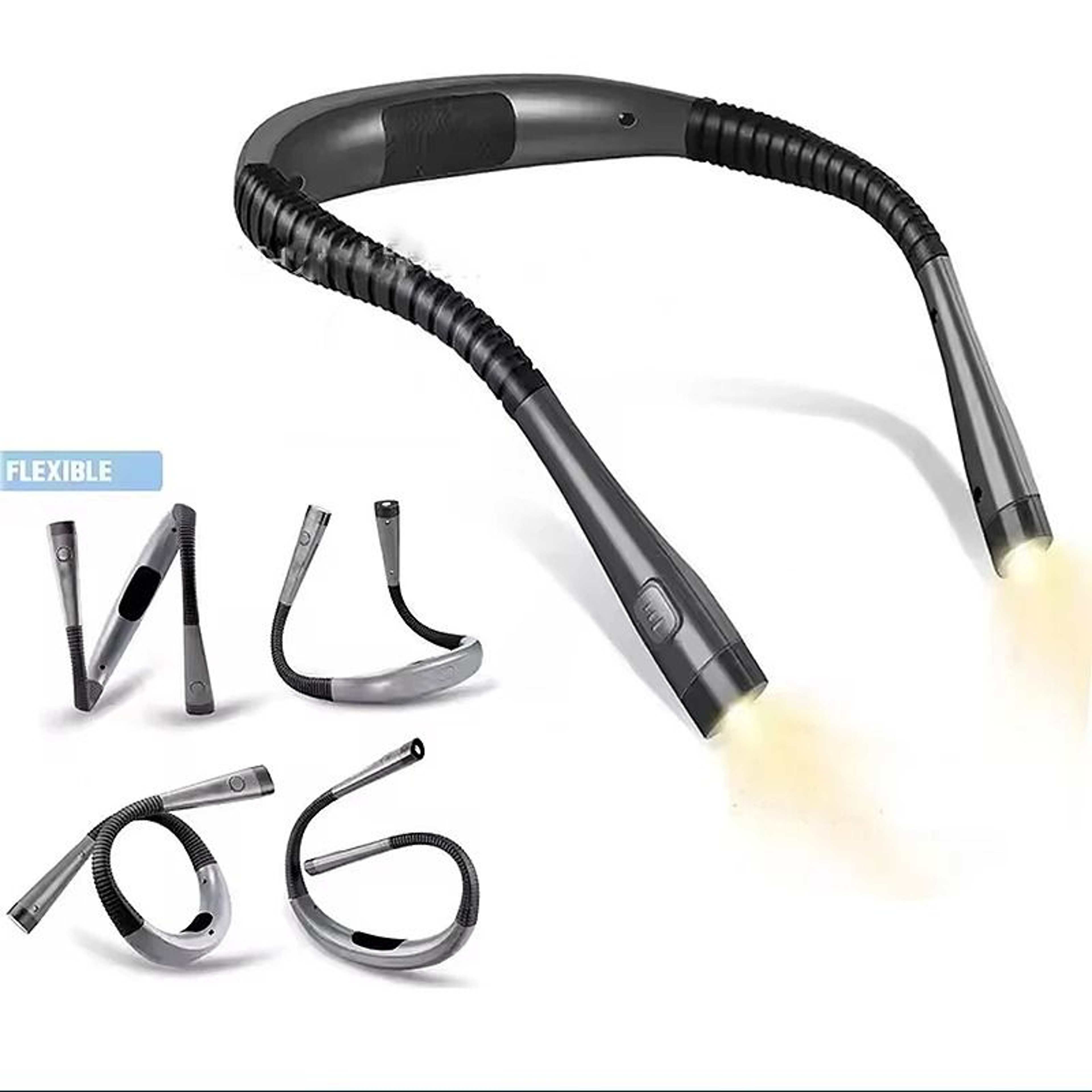 Rechargeable Neck Reading Light Keeps Pages Bright Hands Free Anywhere Comfortably 0