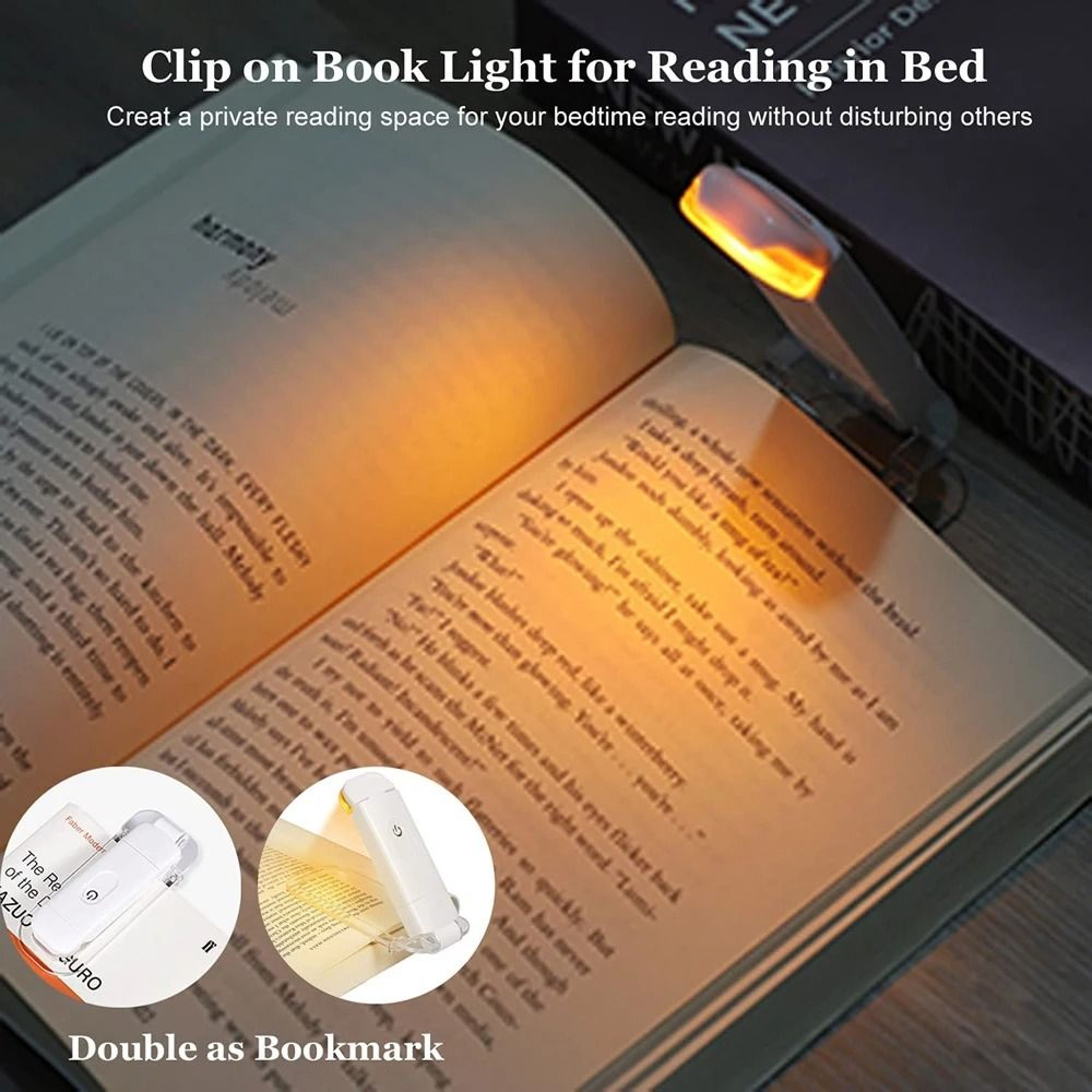 Rechargeable Clip On Book Light Makes Night Reading Easier Anywhere Comfortably 9