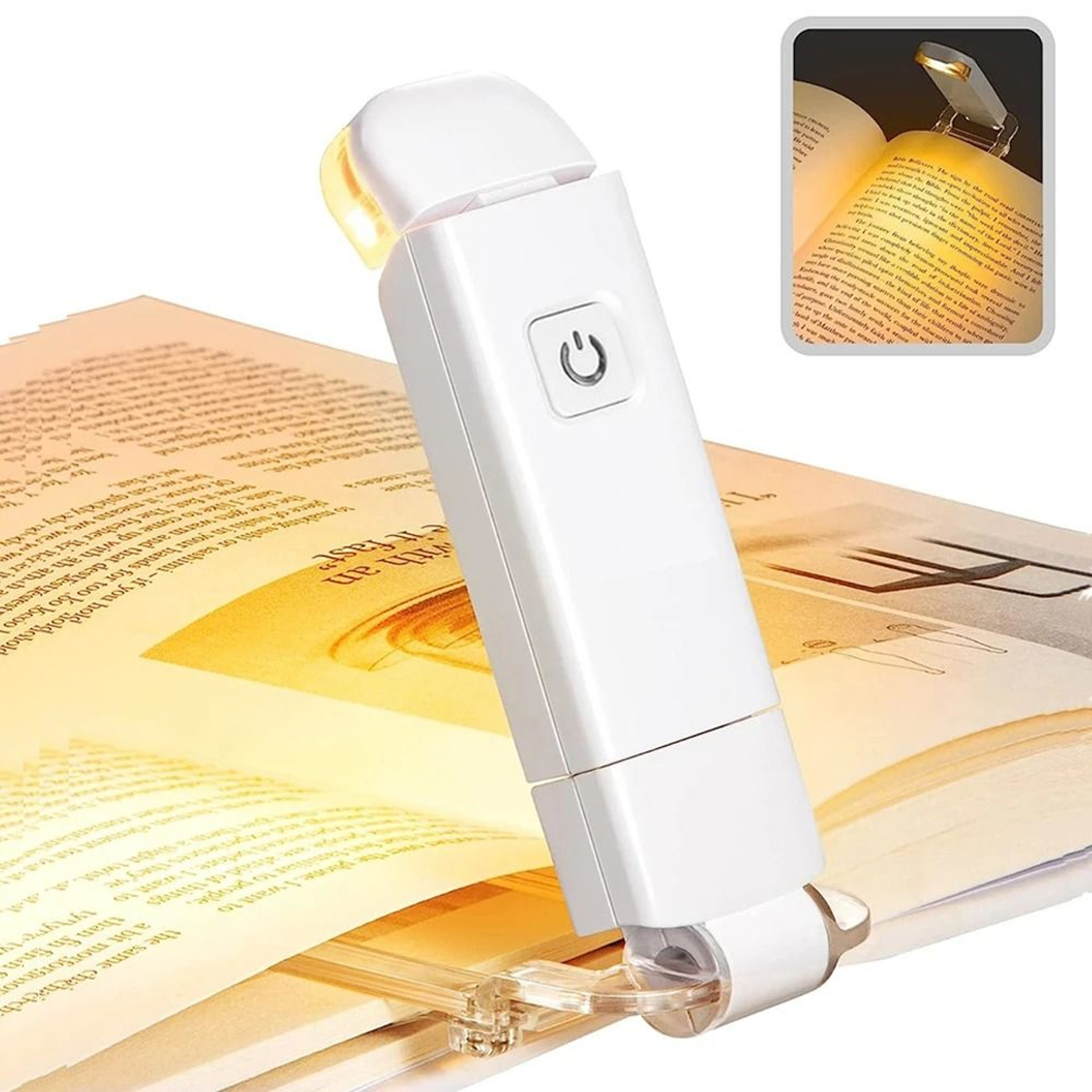 Rechargeable Clip On Book Light With Adjustable Brightness For Reading 8