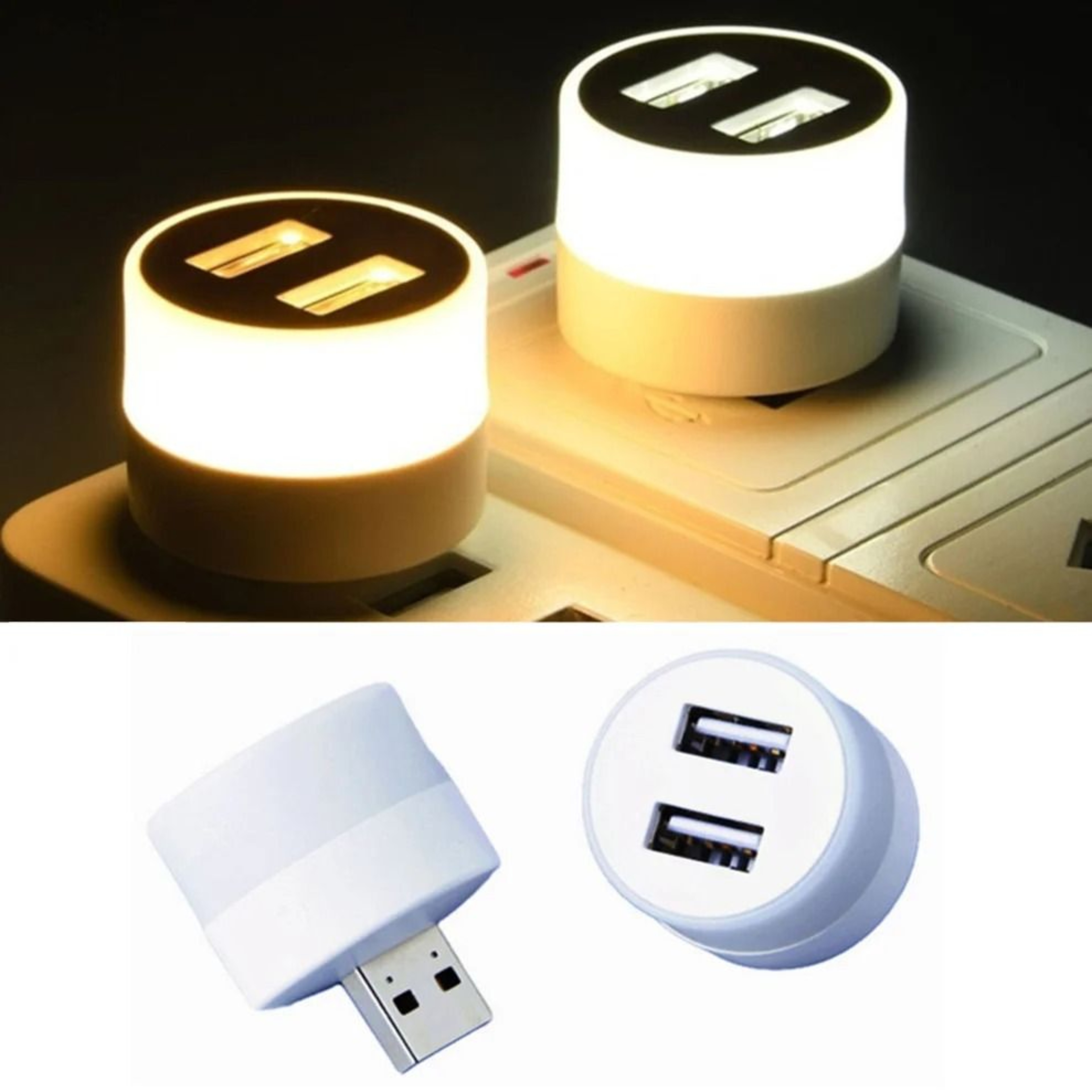 Compact USB LED Reading Light For Laptop Power Bank Night Use 0