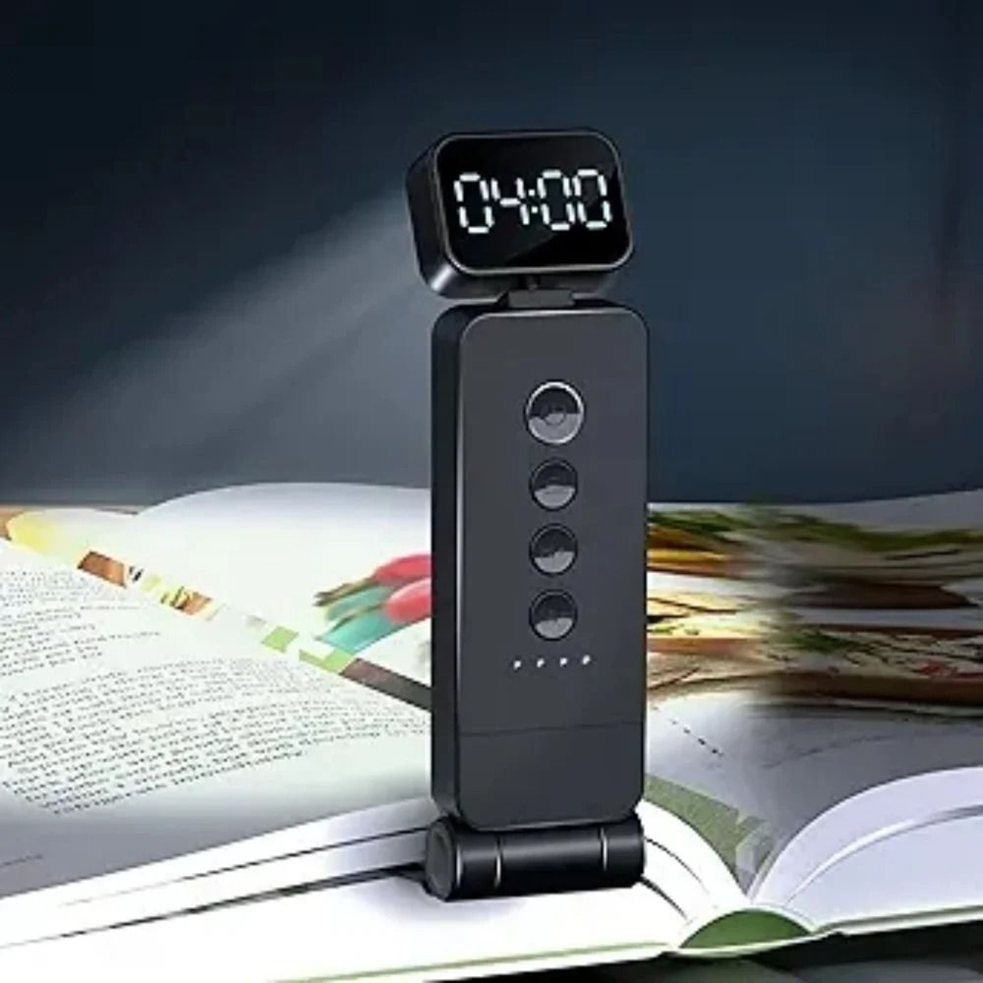 Rechargeable LED Book Light With Timer Three Color Reading Modes 1