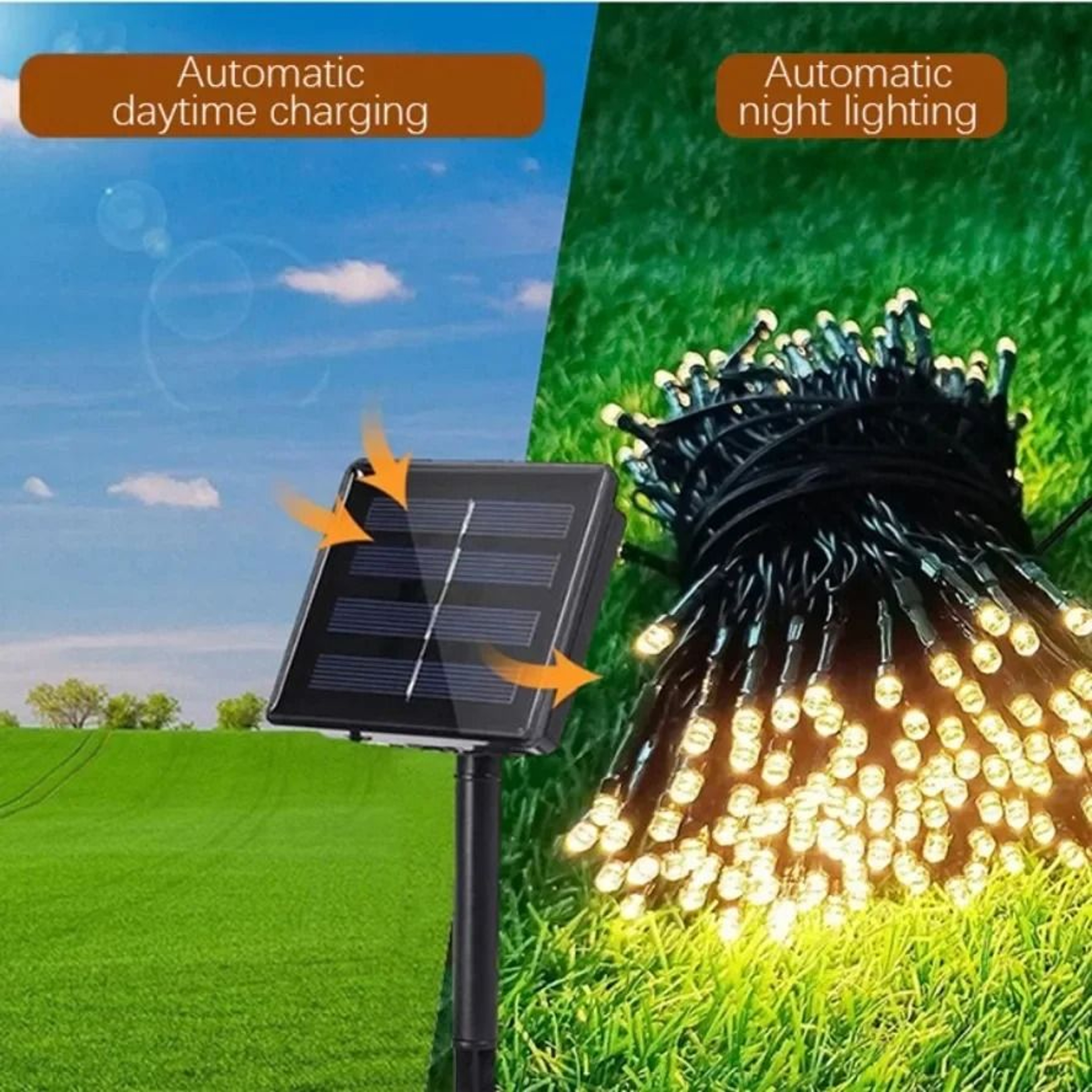 Solar Powered Waterproof Fairy String Lights For Magical Outdoor Holiday Decor 7