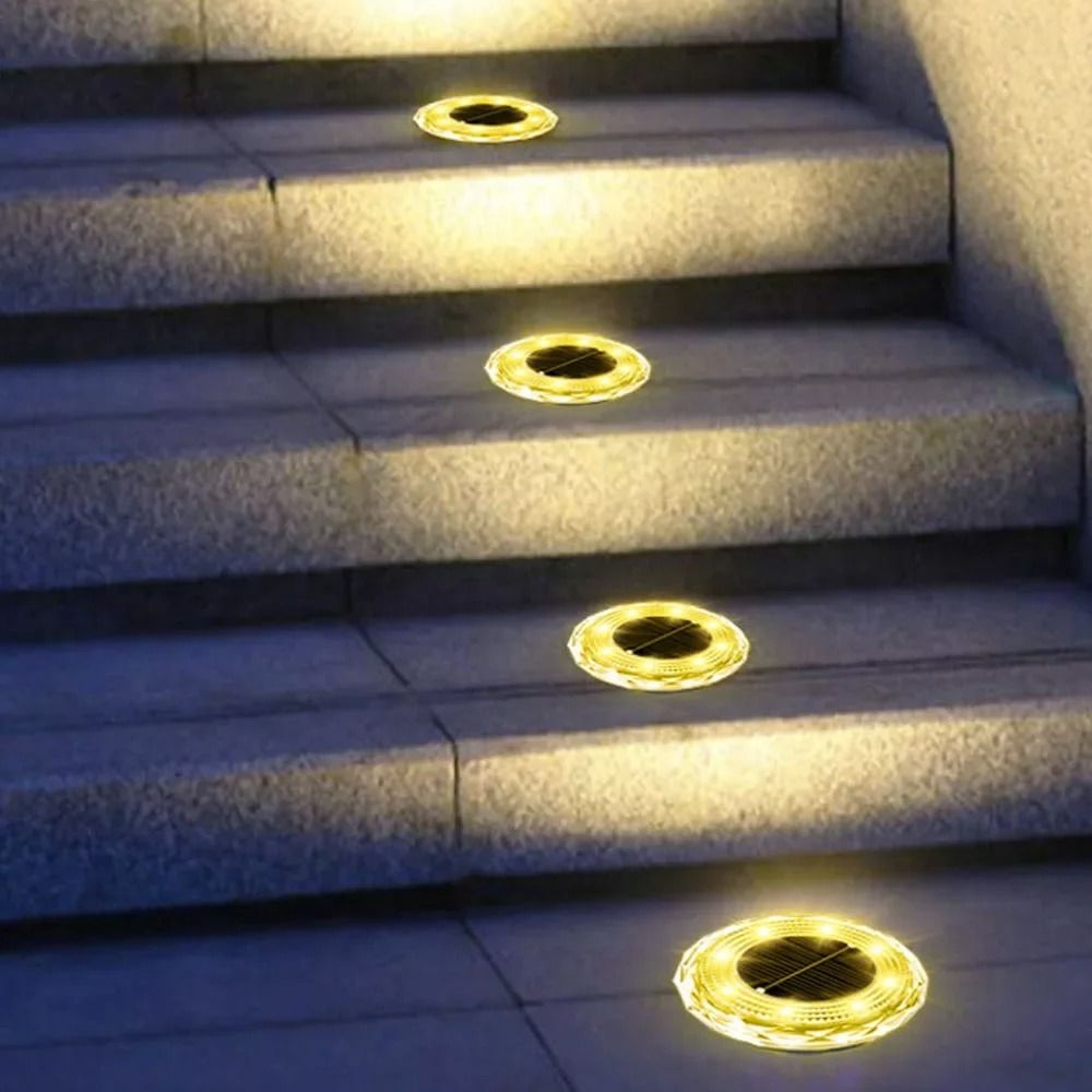 Solar Ground Lights With 8 LEDs For Brighter Garden Pathways Outdoors 1