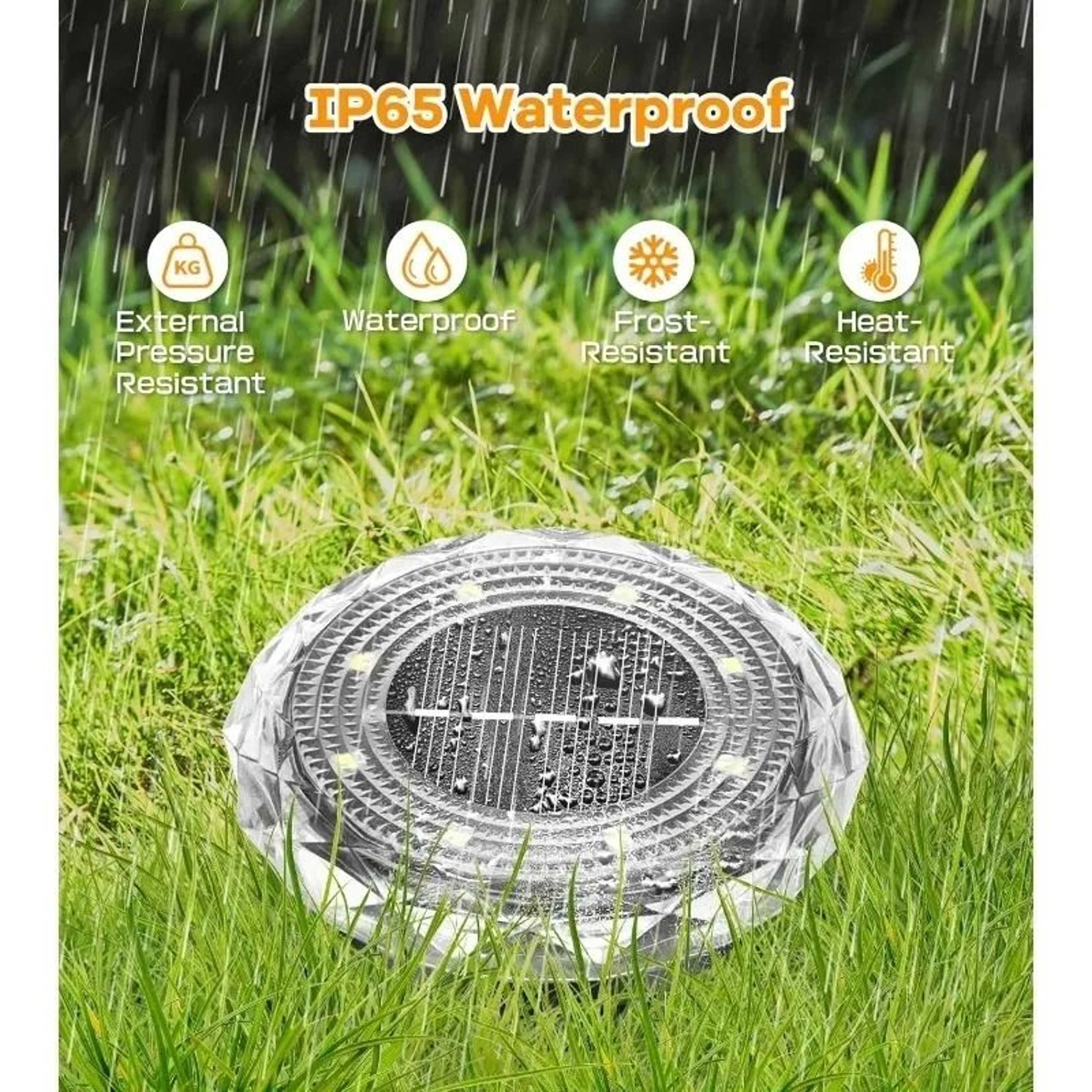 Solar Ground Lights With 8 LEDs For Brighter Garden Pathways Outdoors 5