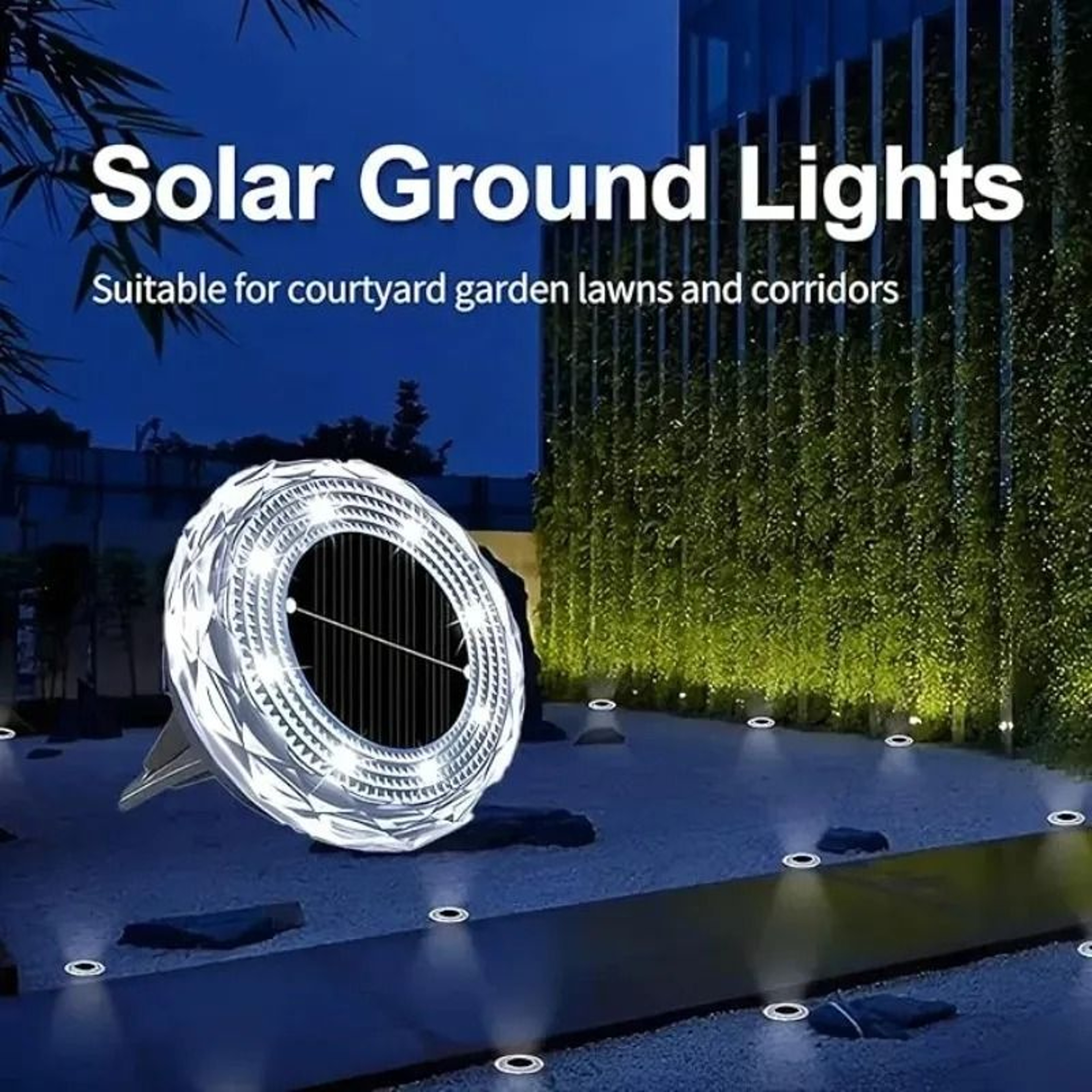 Solar Ground Lights With 8 LEDs For Brighter Garden Pathways Outdoors 6