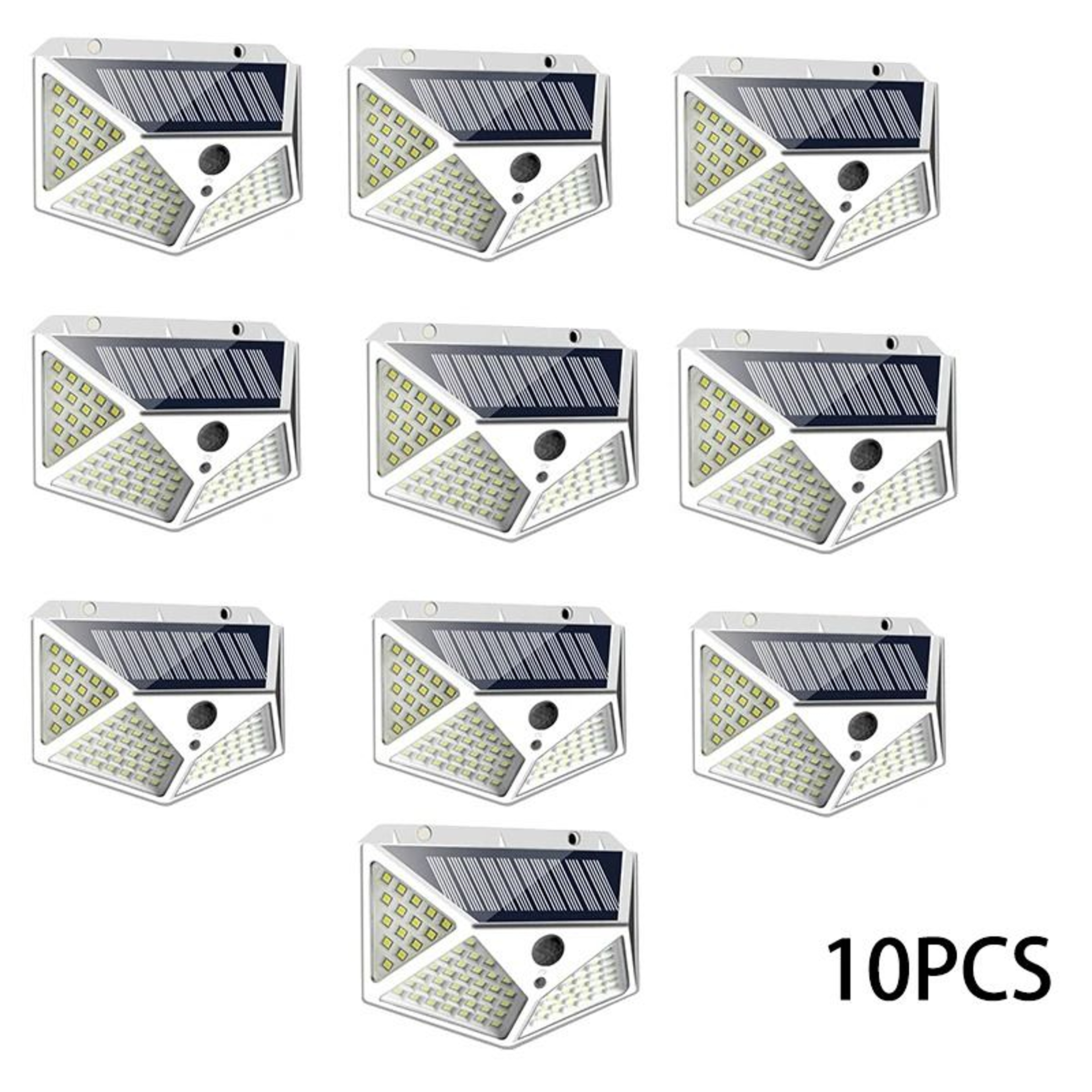 Solar Motion Sensor Wall Lights With 100 LEDs For Outdoor Security 6