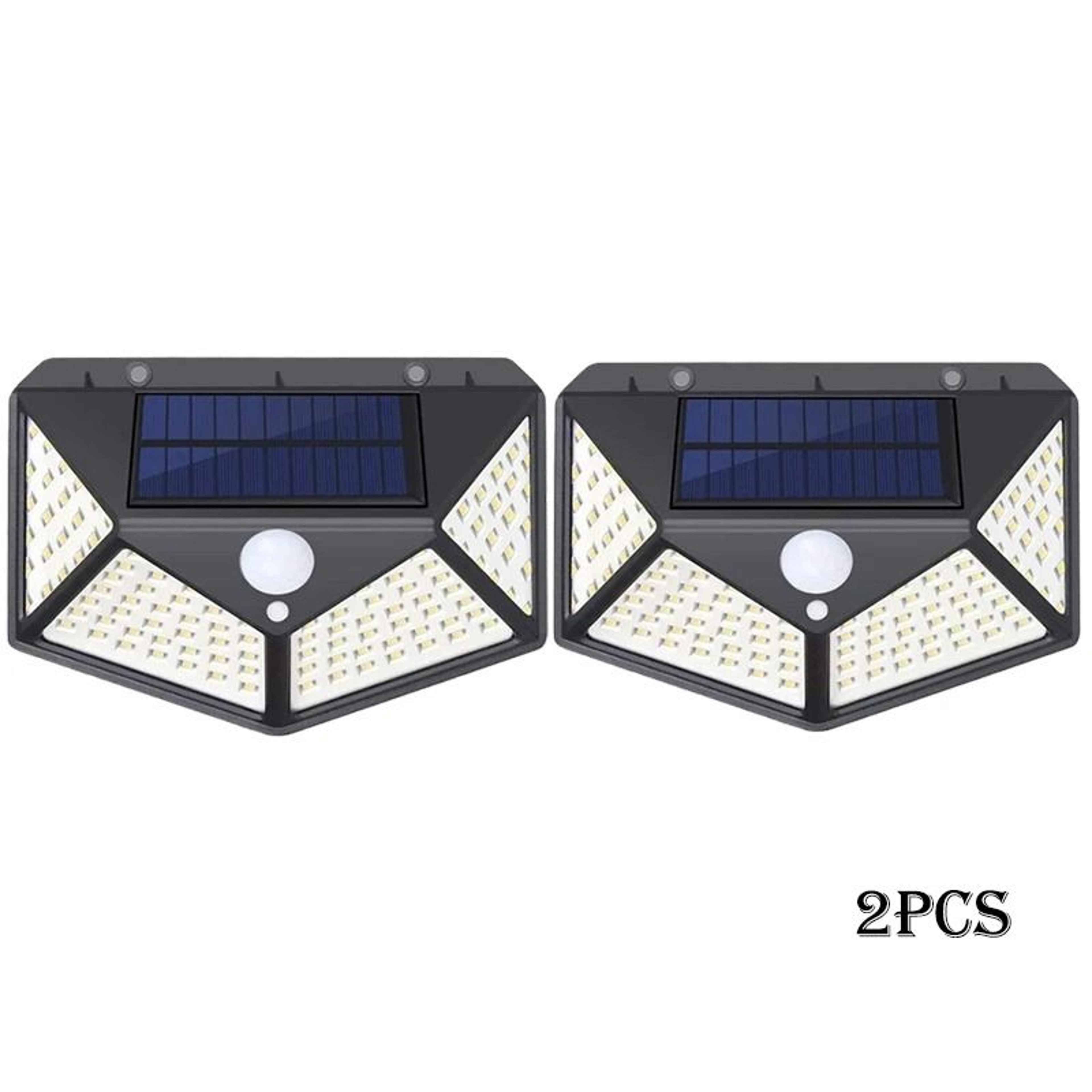 Solar Motion Sensor Wall Lights With 100 LEDs For Outdoor Security 9