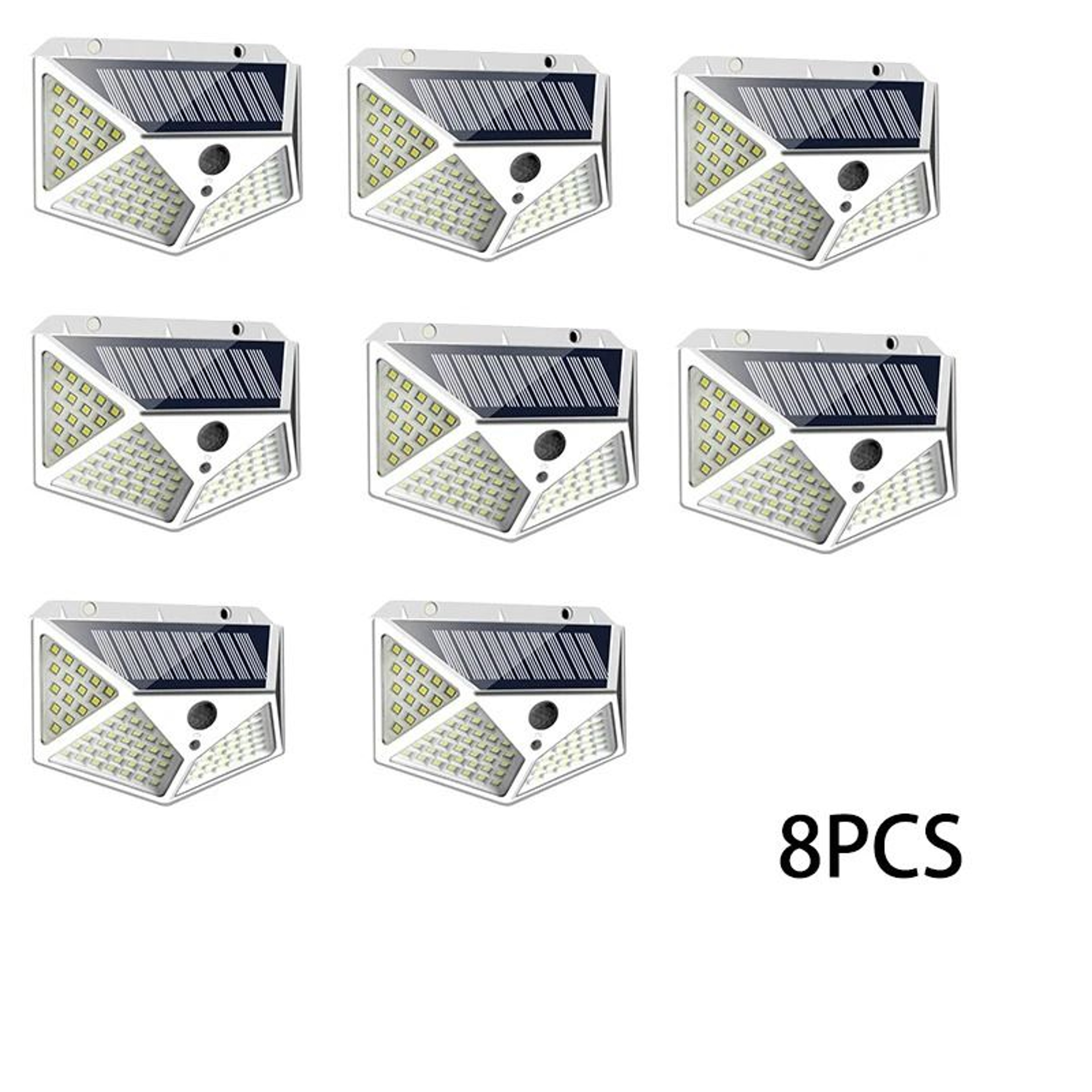 Solar Motion Sensor Wall Lights With 100 LEDs For Outdoor Security 5