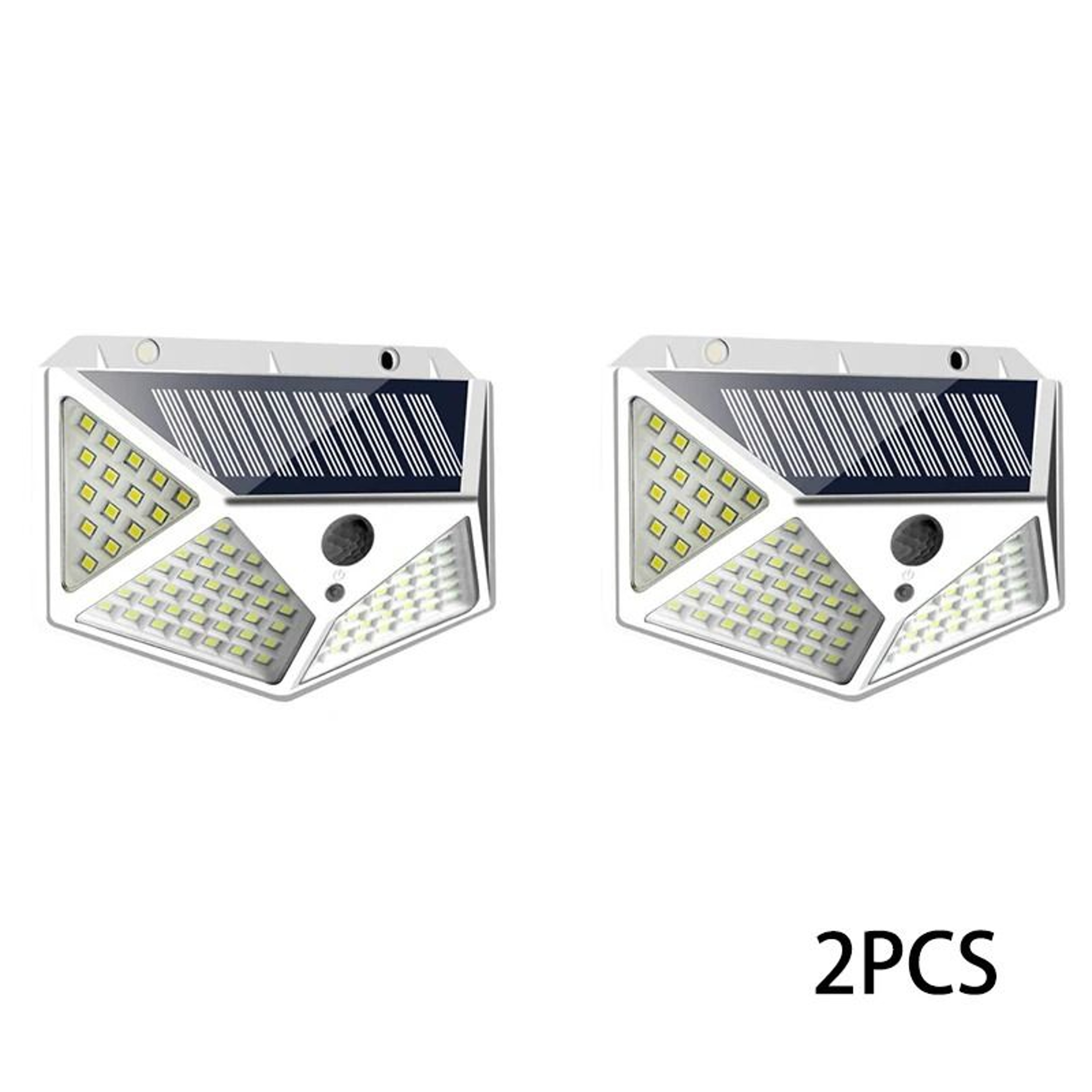 Solar Motion Sensor Wall Lights With 100 LEDs For Outdoor Security 2
