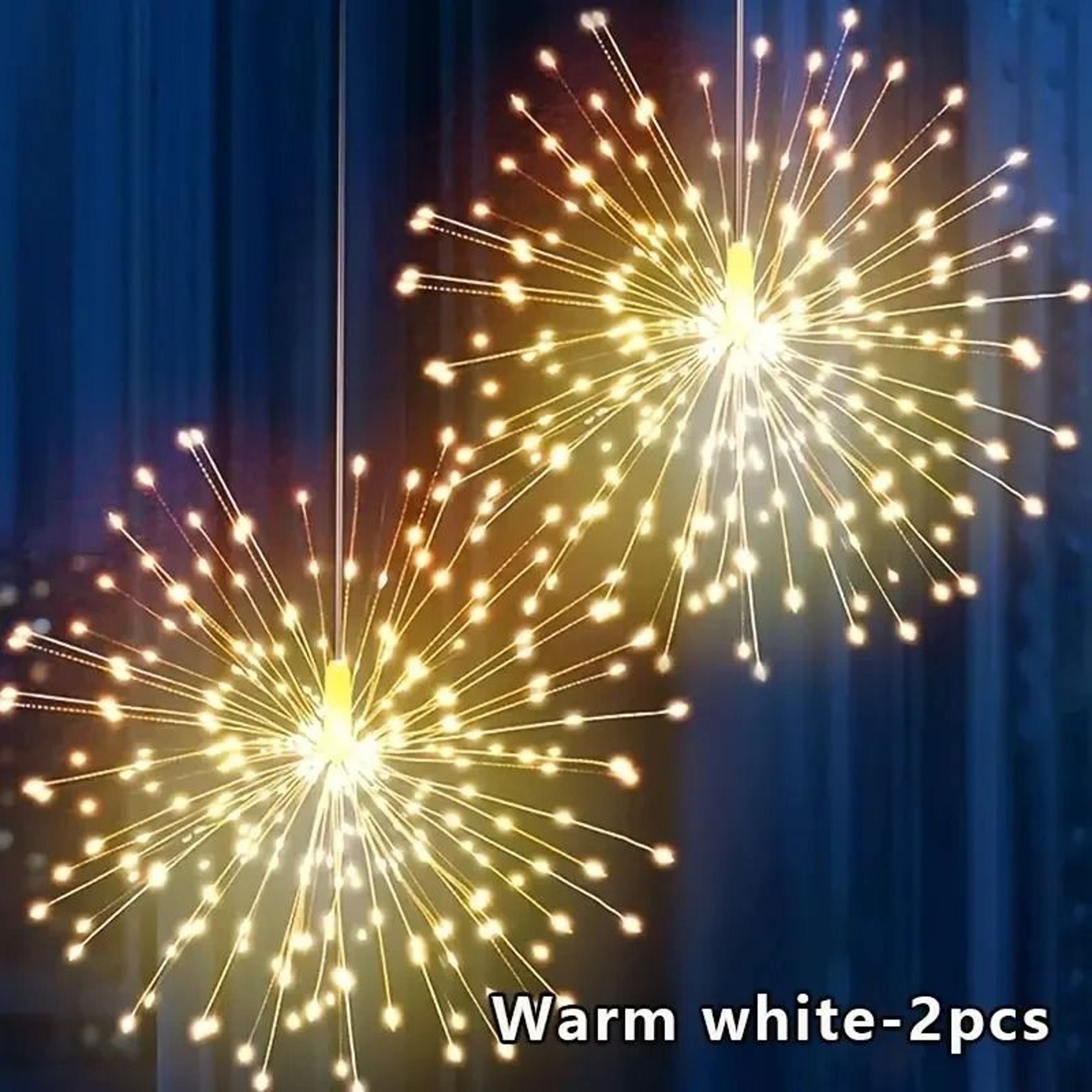 Solar Starburst Ball Lights With Remote Control Eight Modes Outdoor Decor 1