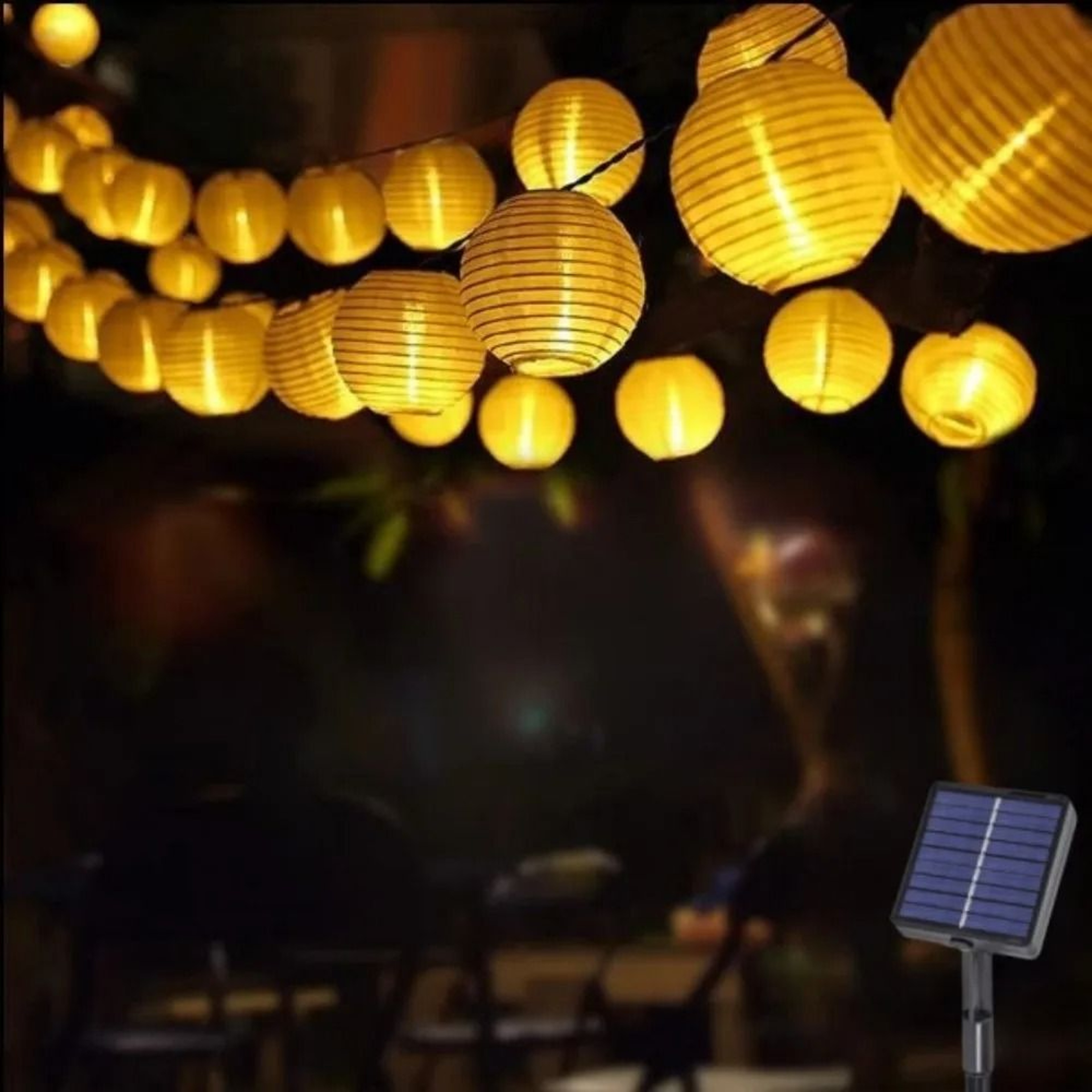 Solar White Lantern String Lights With Eight Modes For Outdoor Celebrations 6