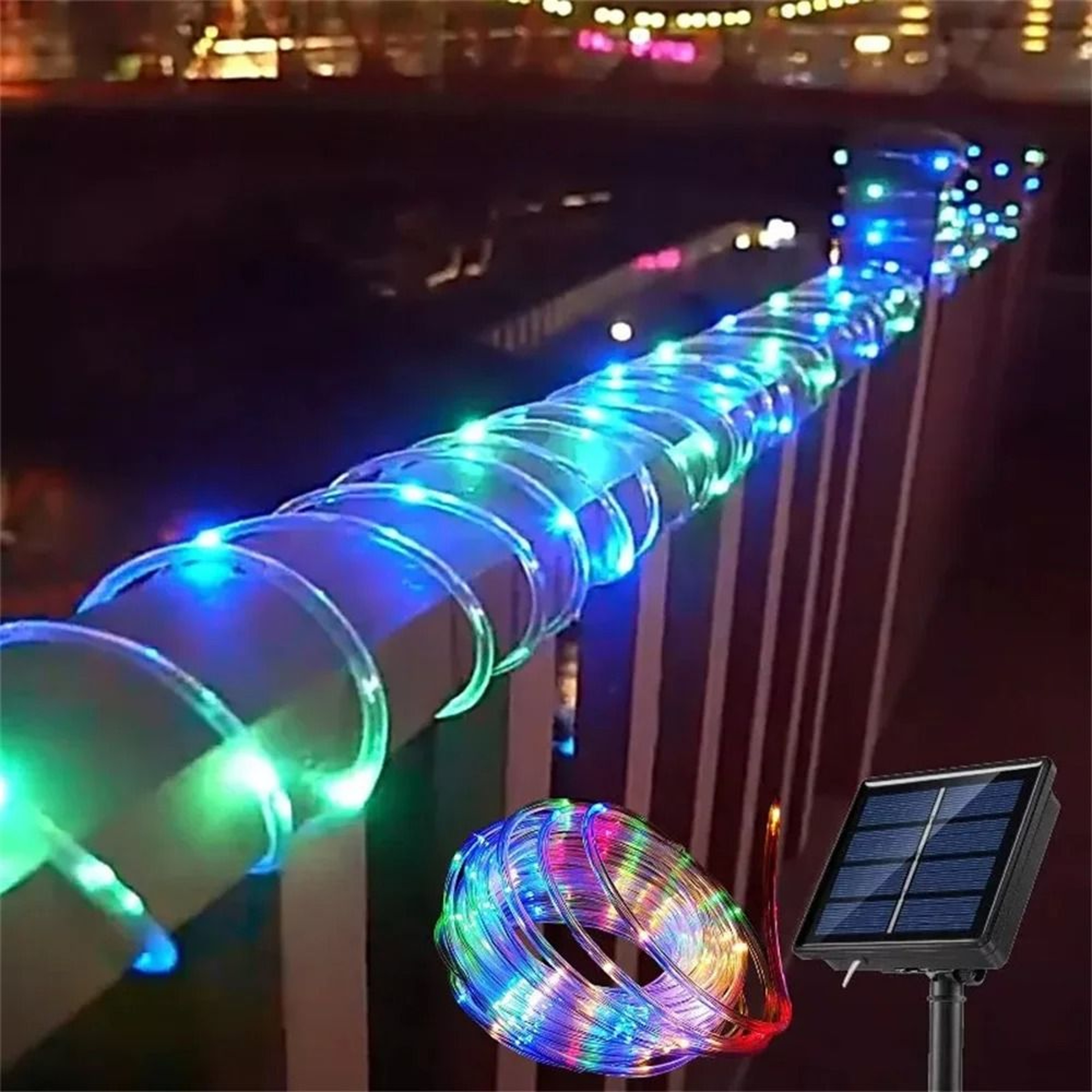 Solar Rope String Lights Create Waterproof Glow For Gardens And Celebrations 8
