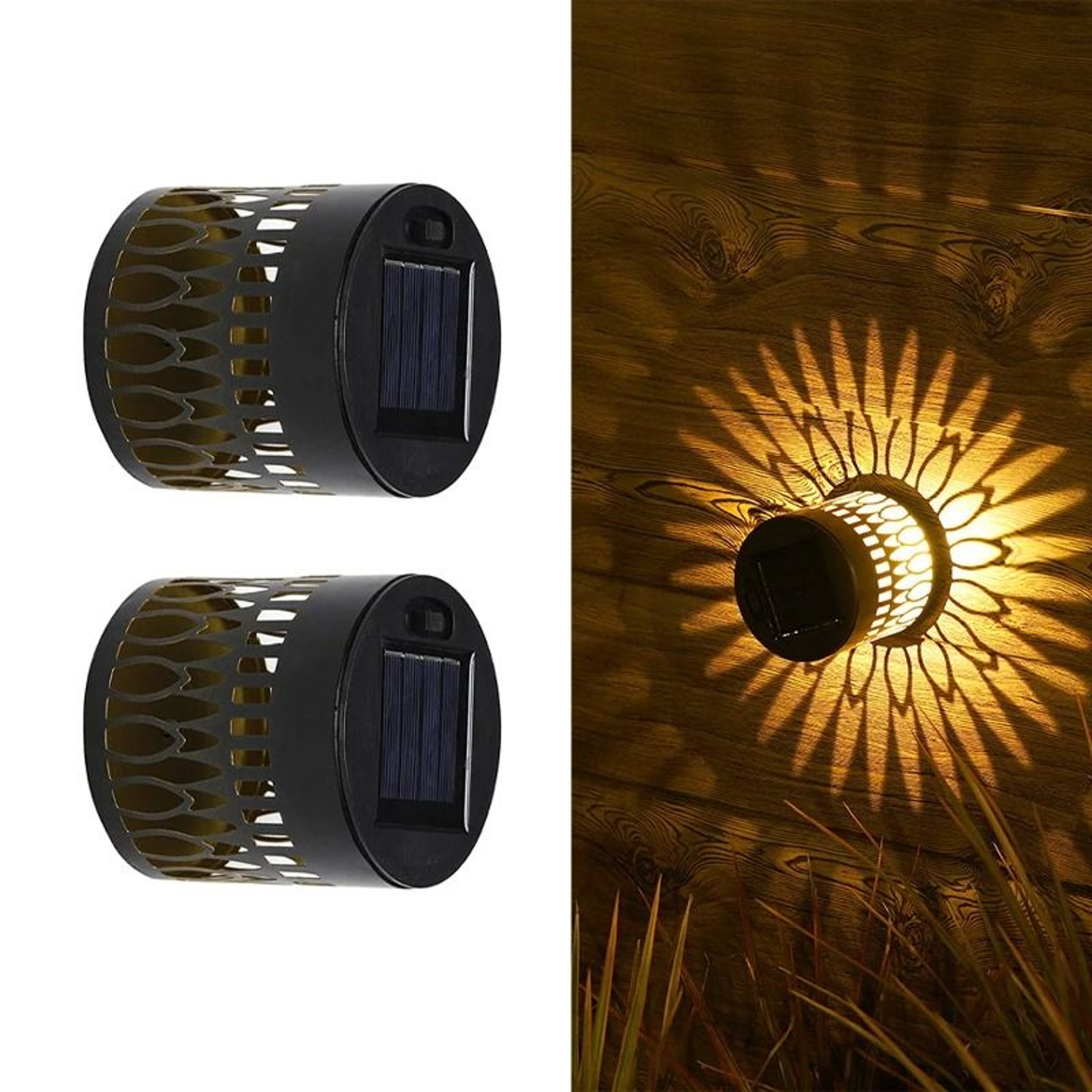 Solar Outdoor Wall Light Projects Elegant Patterns Across Gardens And Patios 6