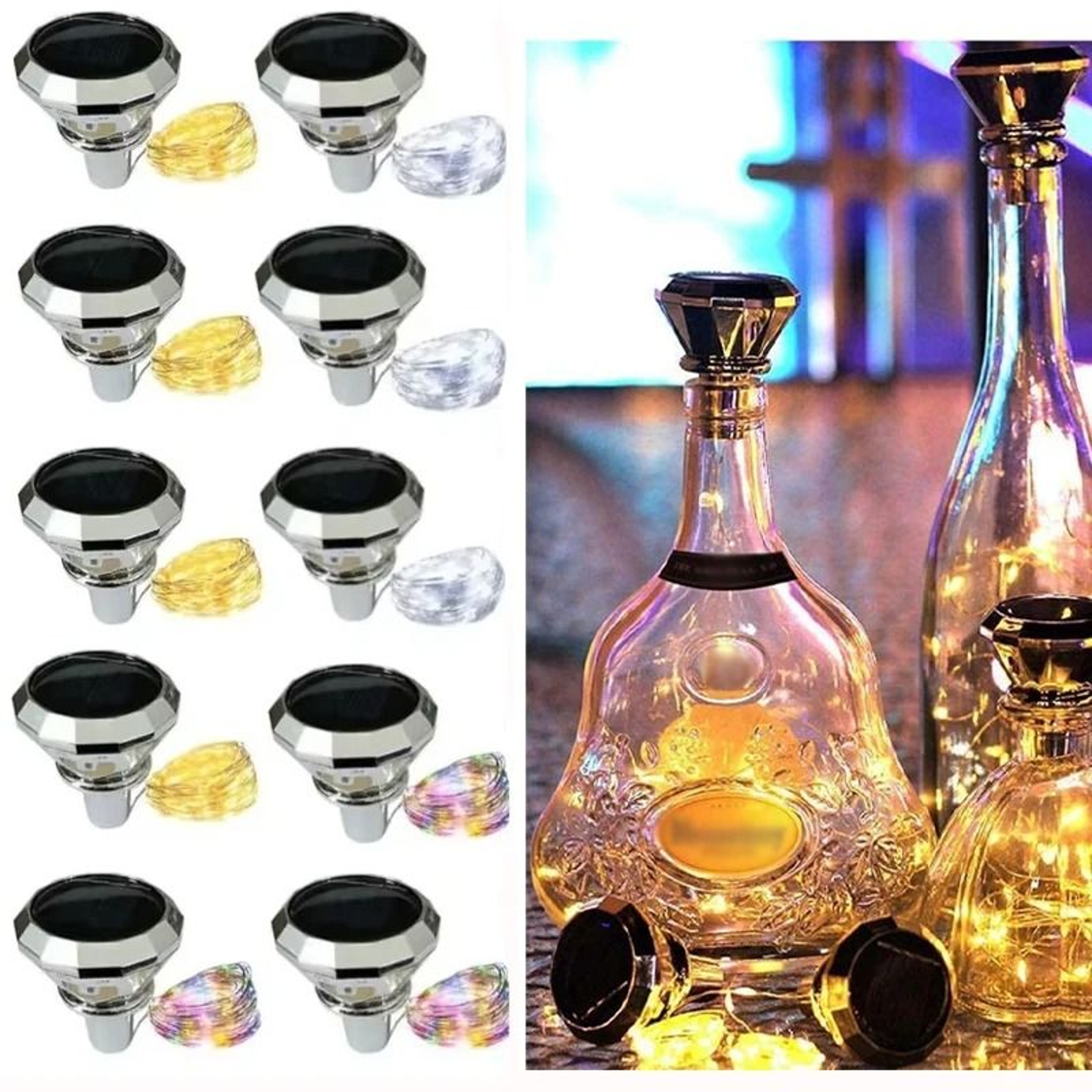 Solar Wine Bottle Lights Create Romantic Fairy Glow For Every Celebration 0