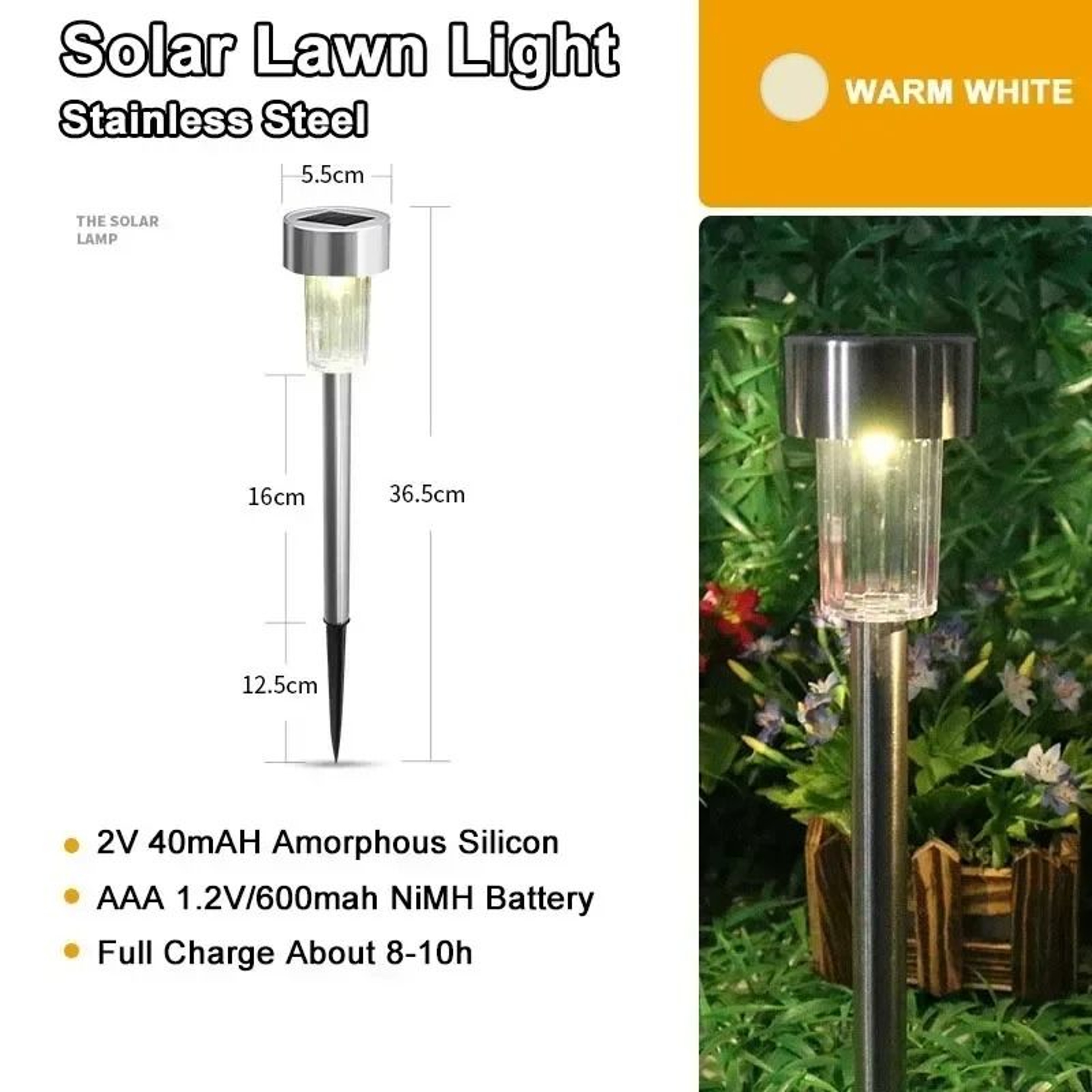 Solar Ground Lights Brighten Pathways Gardens Driveways With Waterproof Outdoor Illumination 3