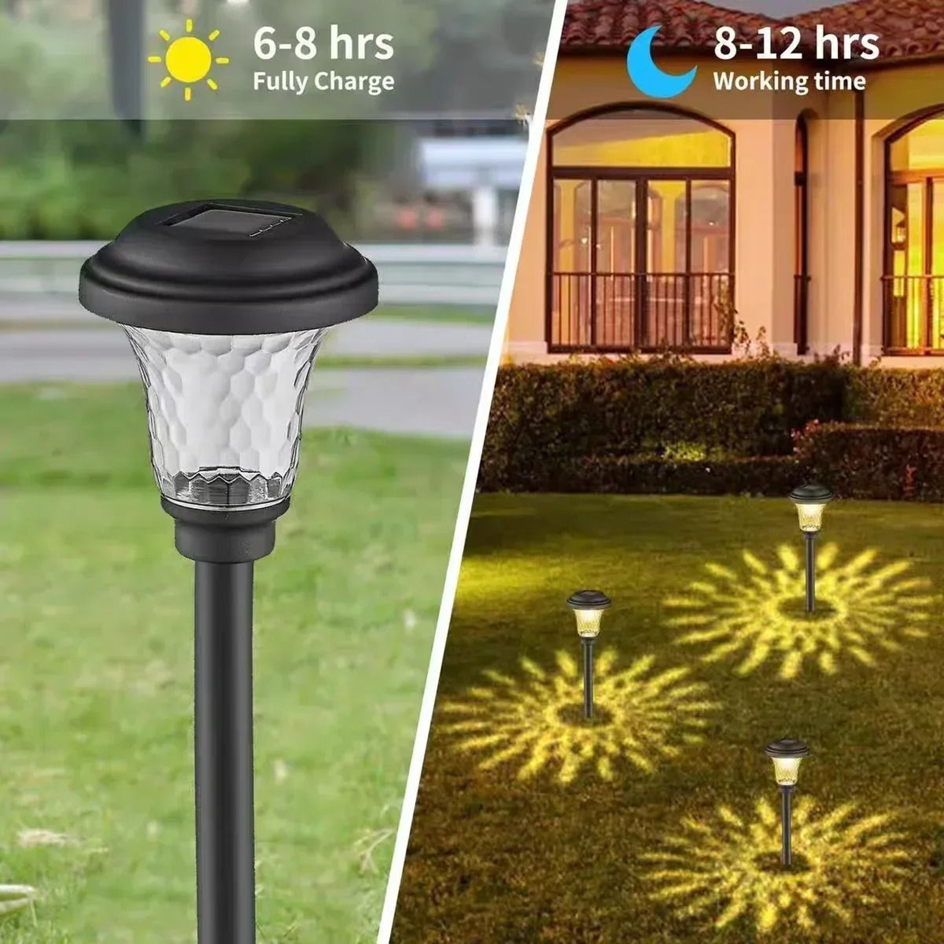 Solar Ground Lights Brighten Pathways Gardens Driveways With Waterproof Outdoor Illumination 9
